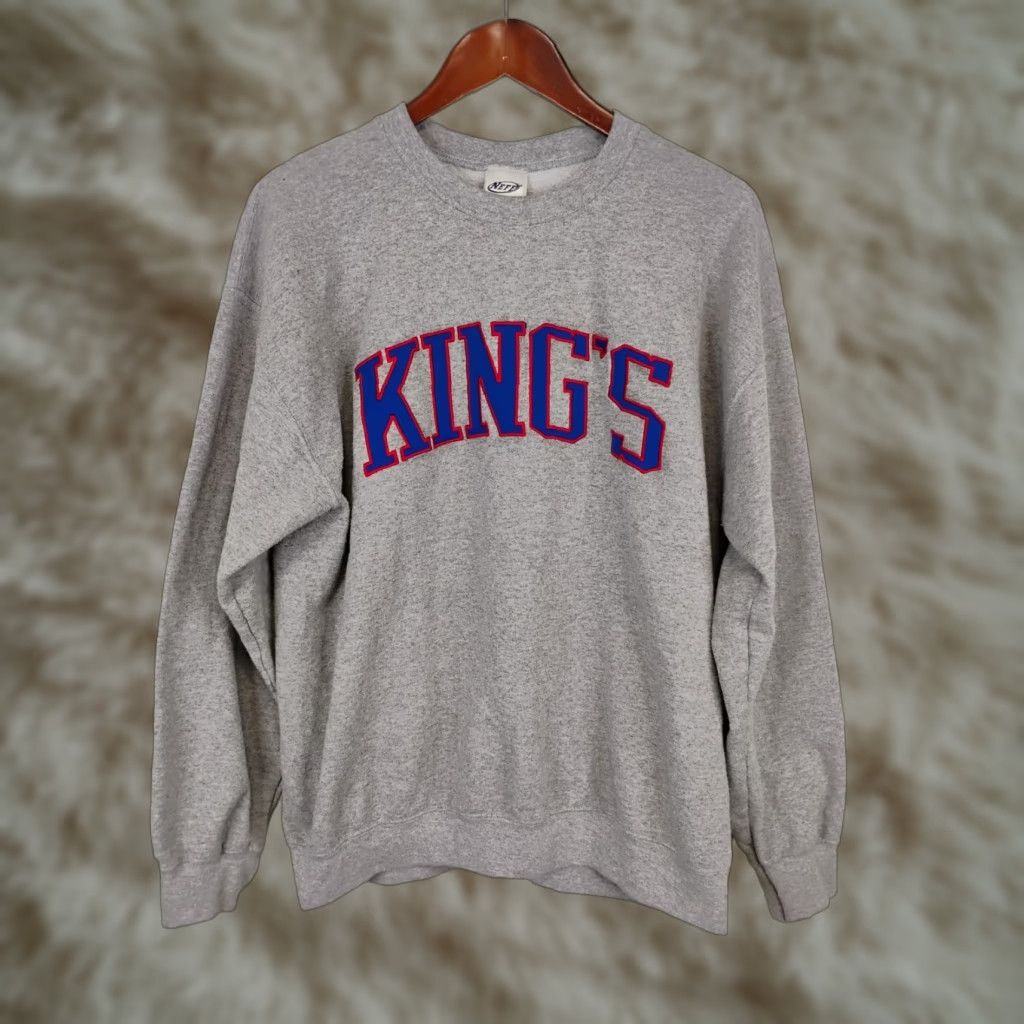 Vintage VINTAGE Neff Kings Sweatshirt Pullover Crew Neck Long Sleeve Large Gray Cotton Blend Embroidered Logo Men Hoodie Size US L / EU 52-54 / 3 - 1 Thumbnail