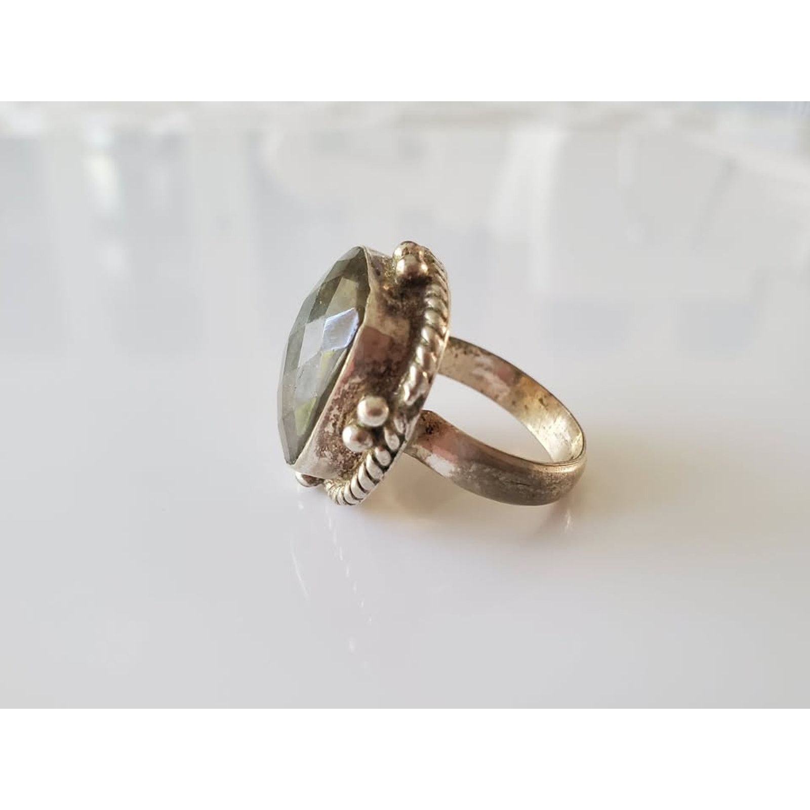 Other Vintage Labrodite Sterling Silver Ring Size ONE SIZE - 3 Thumbnail
