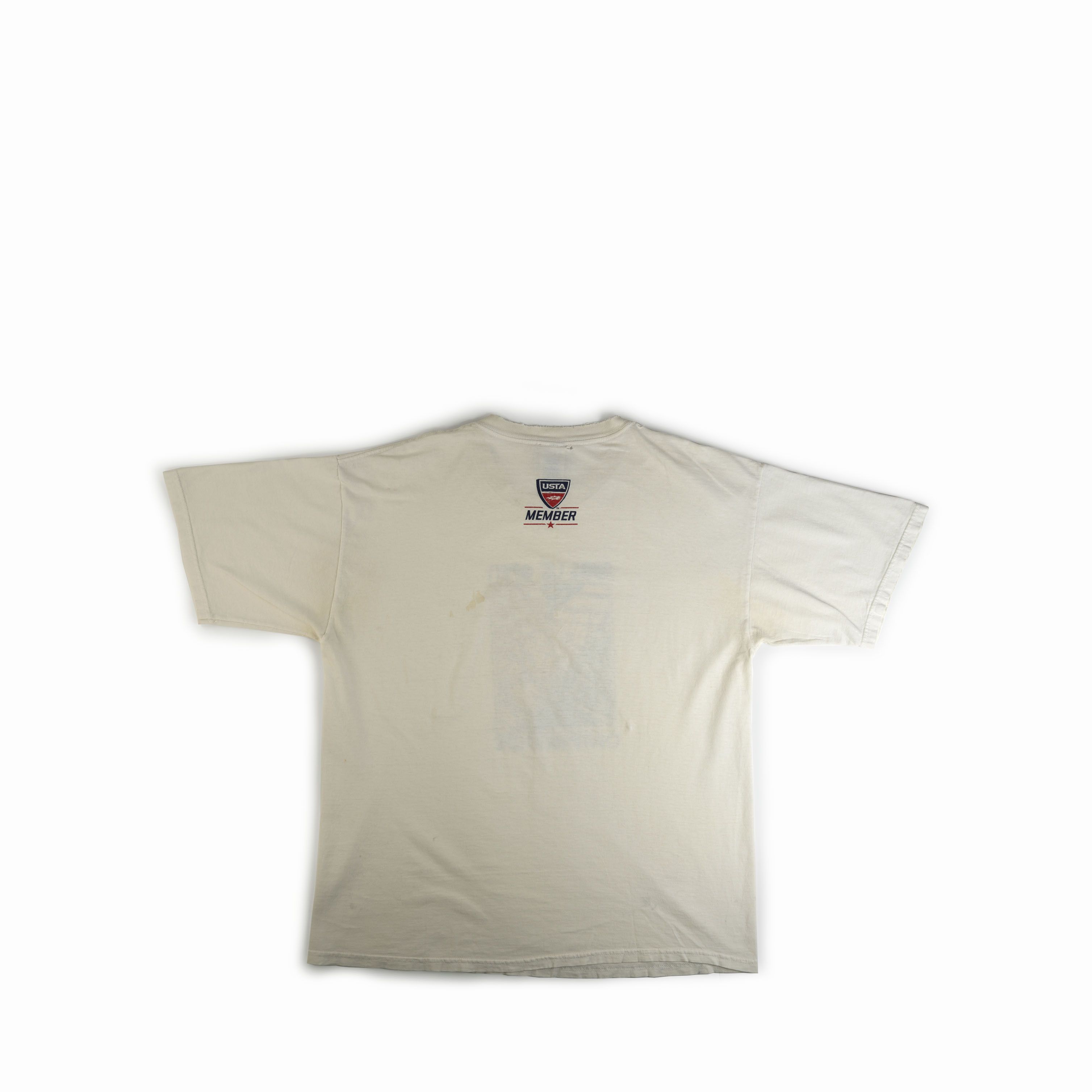Vintage Vintage 2006 US Open Tennis Thrashed Tee Shirt Size US XL / EU 56 / 4 - 2 Thumbnail