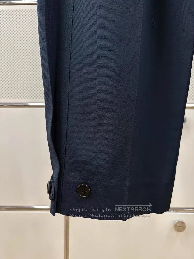 Givenchy Givenchy Navy High-Waisted Wide-Leg Trousers Size US 36 / EU 52 - 3 Thumbnail