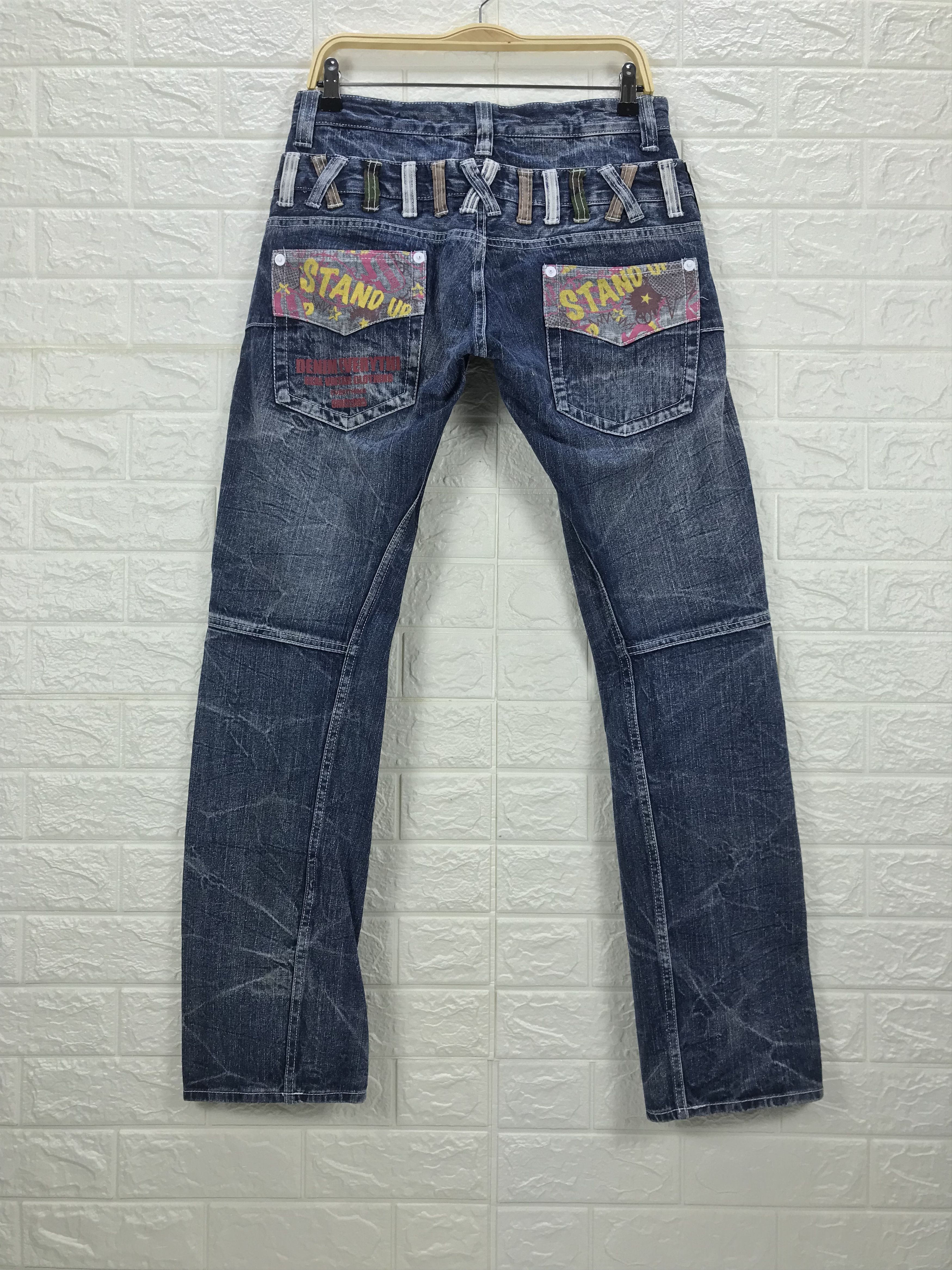 Japanese Brand Vintage Japanese Double Focus Double Waist Jeans Size US 31 - 7 Thumbnail
