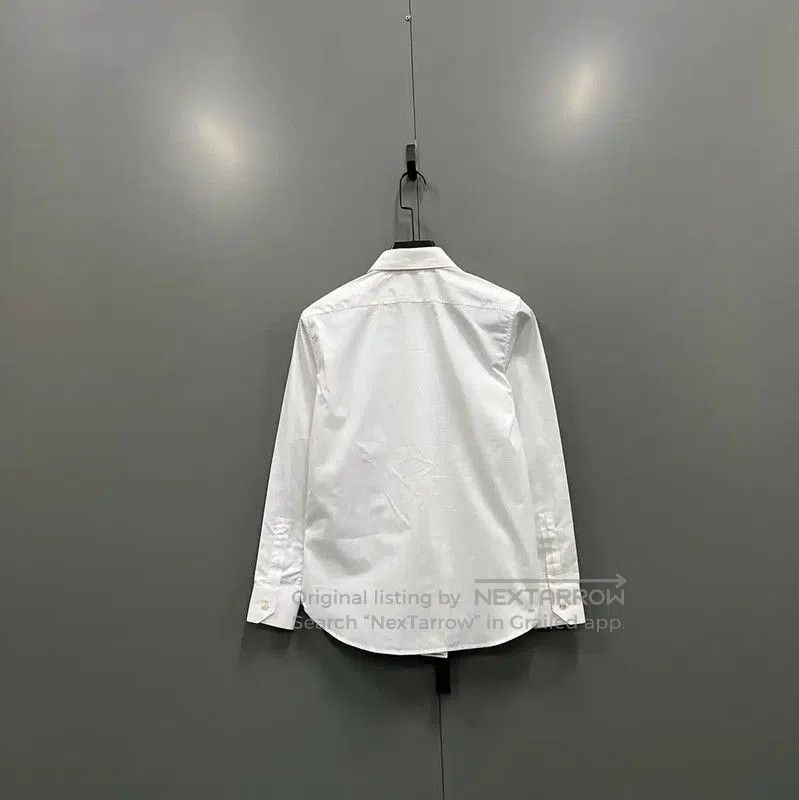 Yves Saint Laurent YSL Women's Spring Autumn White Cotton Long Sleeve Shirt . Size XXS / US 00 / IT 34 - 2 Thumbnail