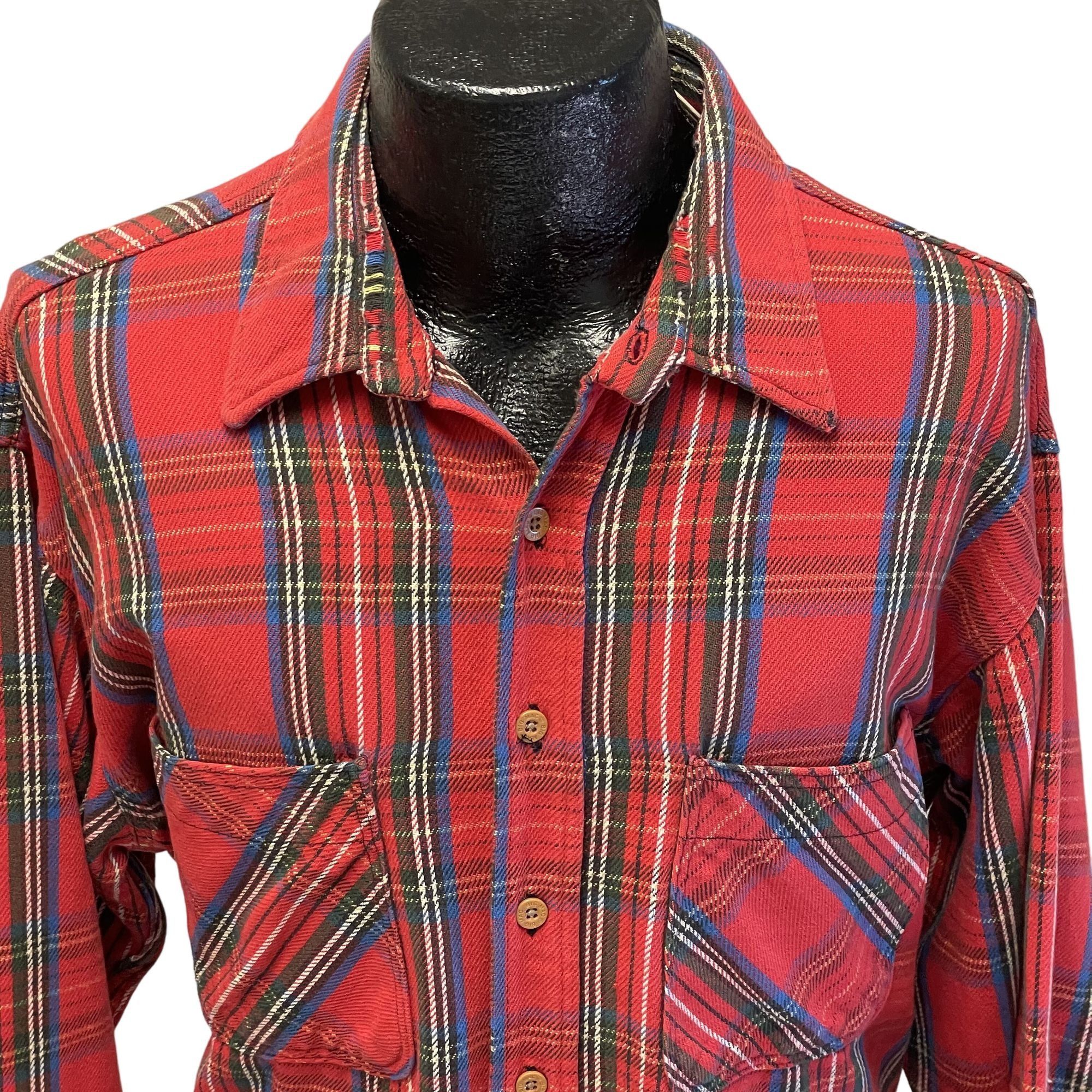 Big Mac Vtg Big Mac PLAID Mechanic WORK Shop WORK Hunting Shirt Size US XL / EU 56 / 4 - 2 Thumbnail