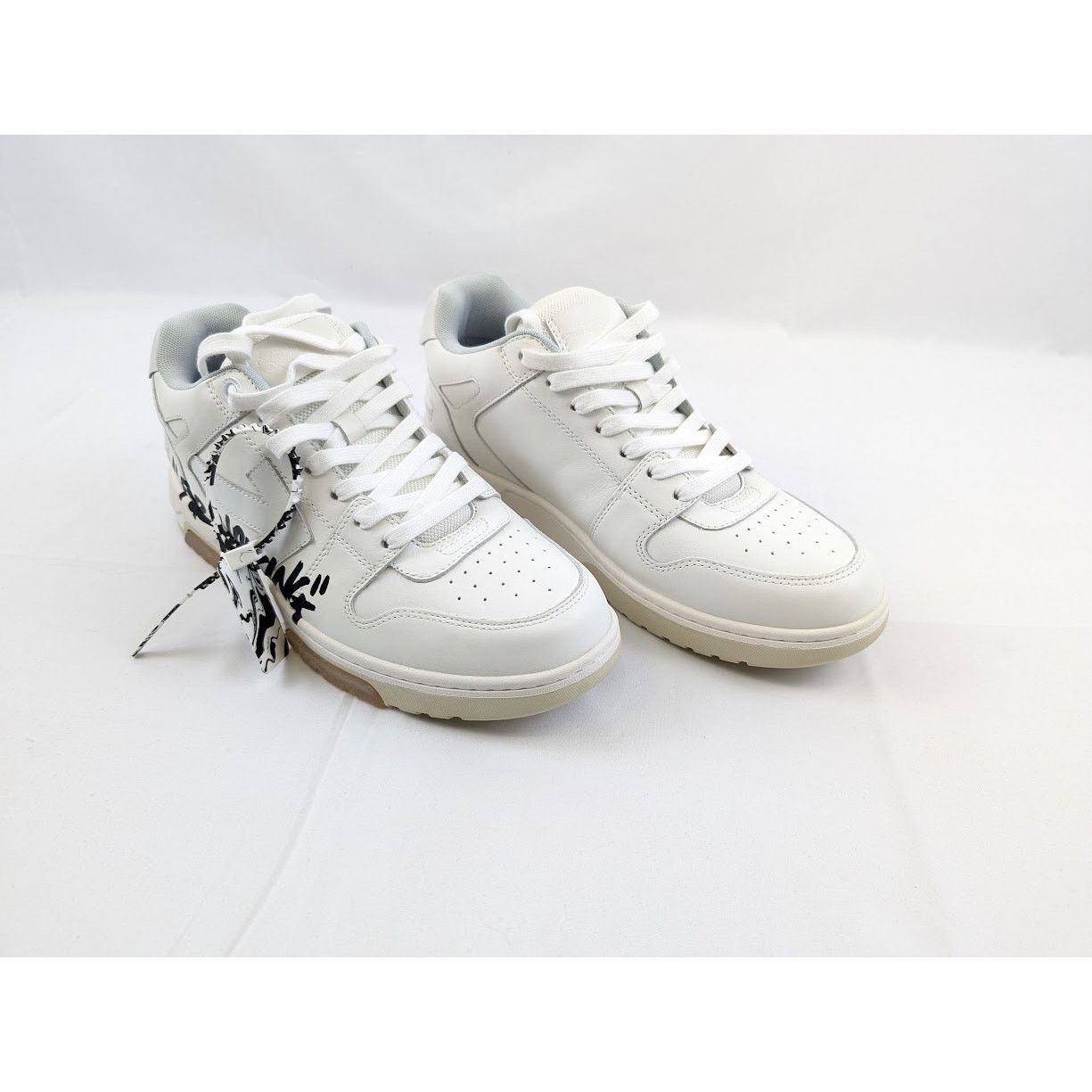 Off-White o1rshd1 Out Of Office Calf Low-Top Sneakers in White Size US 11 / EU 44 - 15 Thumbnail