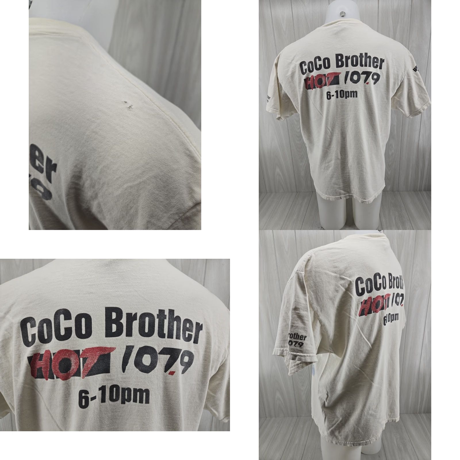 Fruit Of The Loom VINTAGE Bankhead T-Shirt XL White Nike? Size US XL / EU 56 / 4 - 9 Thumbnail