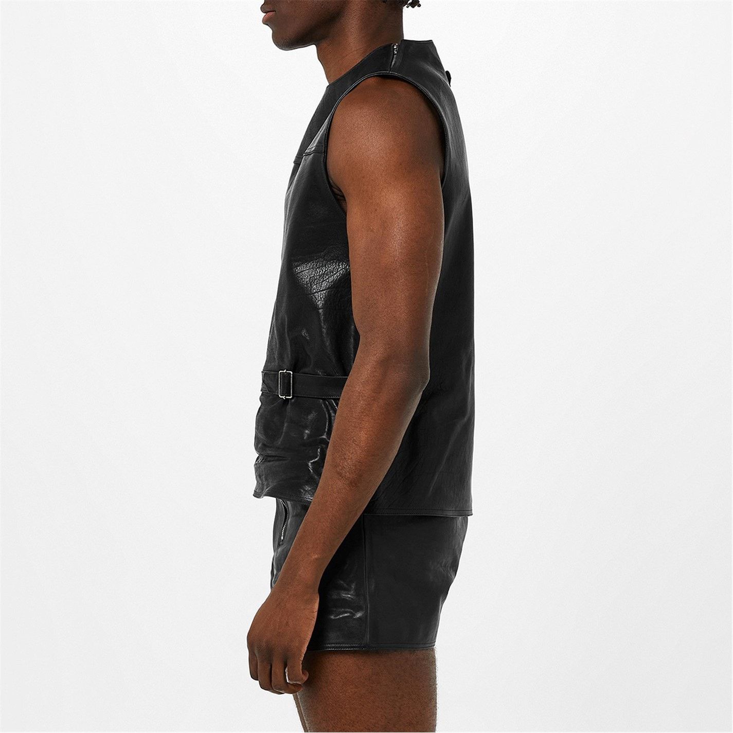Prada PRADA Sleeveless Vitello Jacket Size US M / EU 48-50 / 2 - 4 Thumbnail