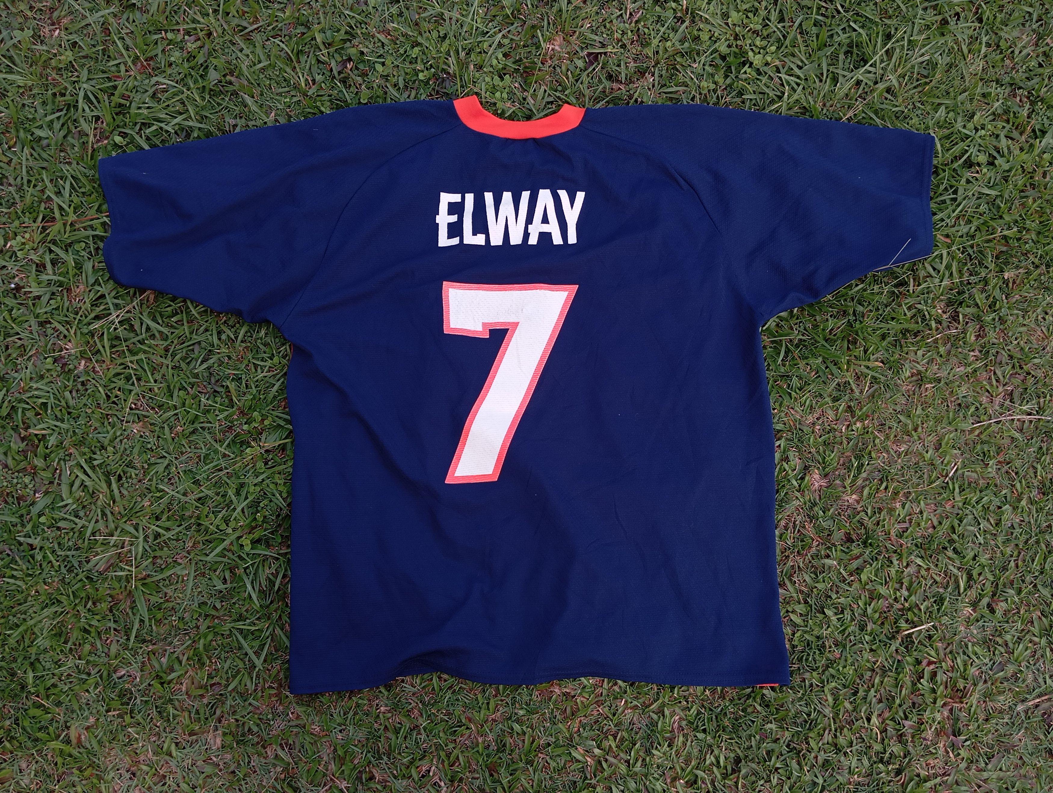 Logo 7 VTG 90s NFL Denver Broncos Elway #7 Jersey 🏈🏟️ Size US L / EU 52-54 / 3 - 2 Thumbnail