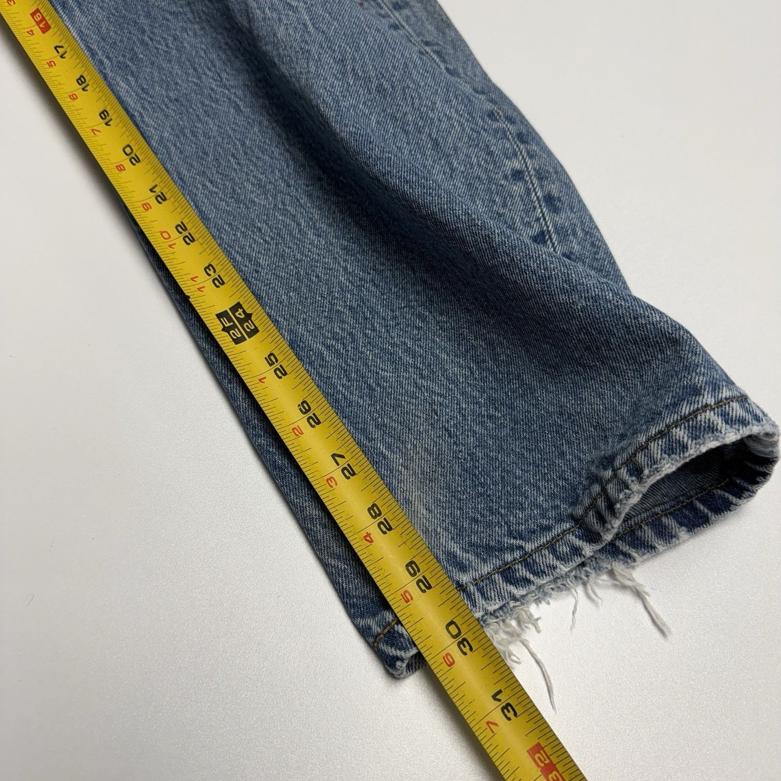 Levi's Vintage 90s Levis 501xx Jeans Made In USA Mens 35x34 (32x30) Size US 35 - 15 Thumbnail