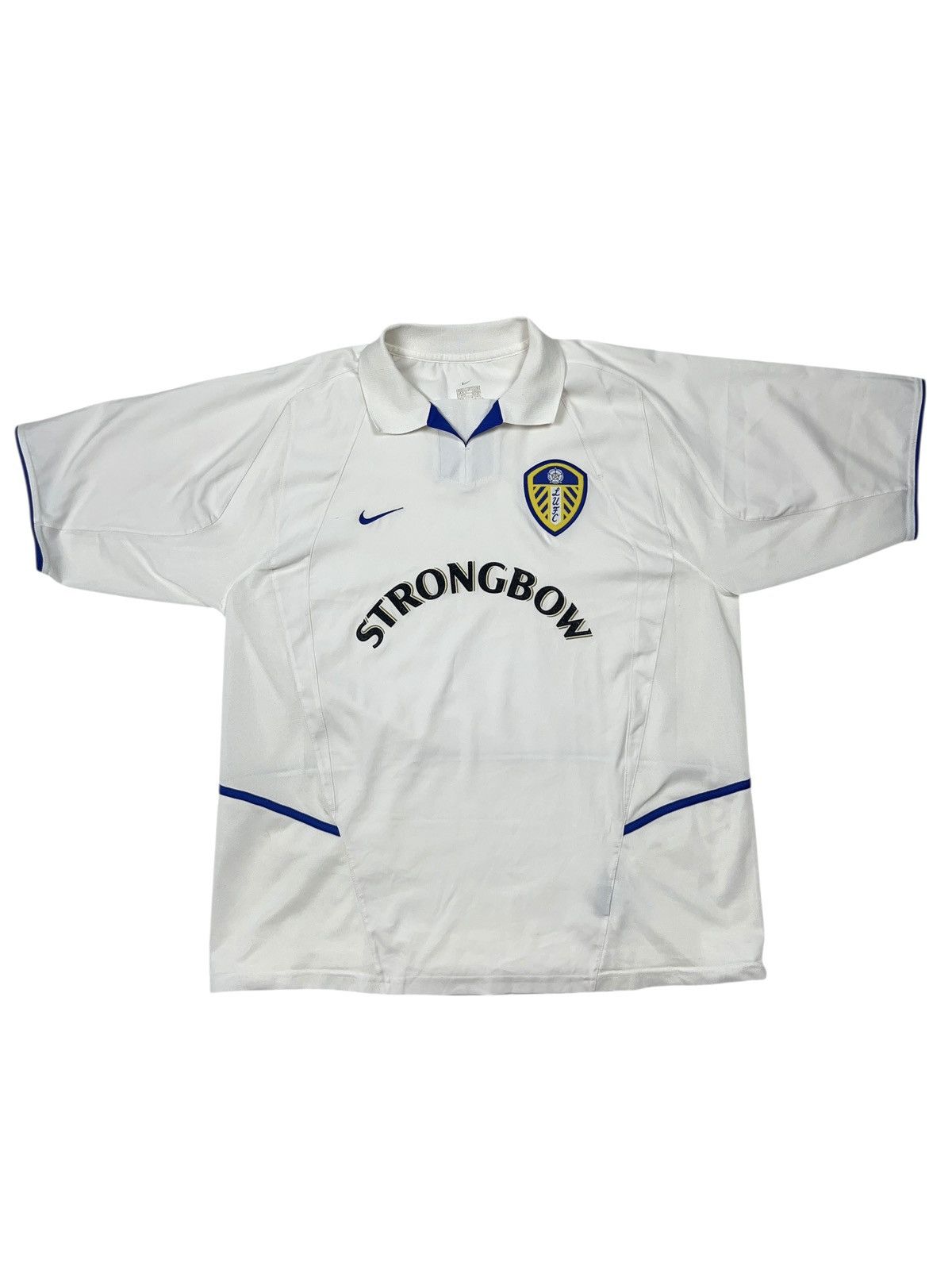 Nike Vintage 2002/2003 Nike Leeds United Soccer Jersey Shirt LUFC Size US XL / EU 56 / 4 - 1 Thumbnail
