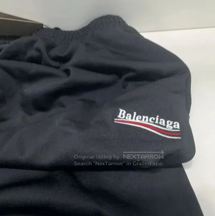 Balenciaga Balenciaga Black Logo Embroidered Sweatpants. Size US 26 / EU 42 - 7 Thumbnail