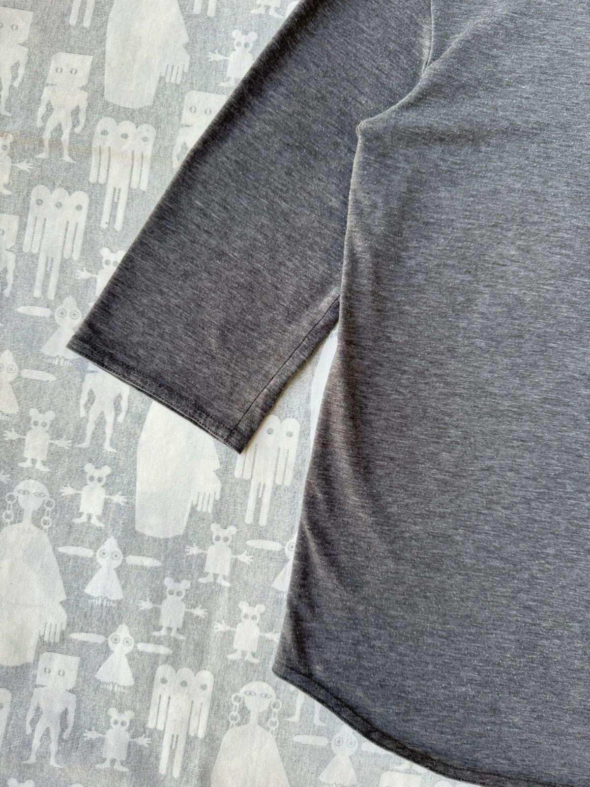Raf Simons Raf Simons AW97 Blank Heather Grey Baseball Tee-Shirt Size US M / EU 48-50 / 2 - 8 Thumbnail