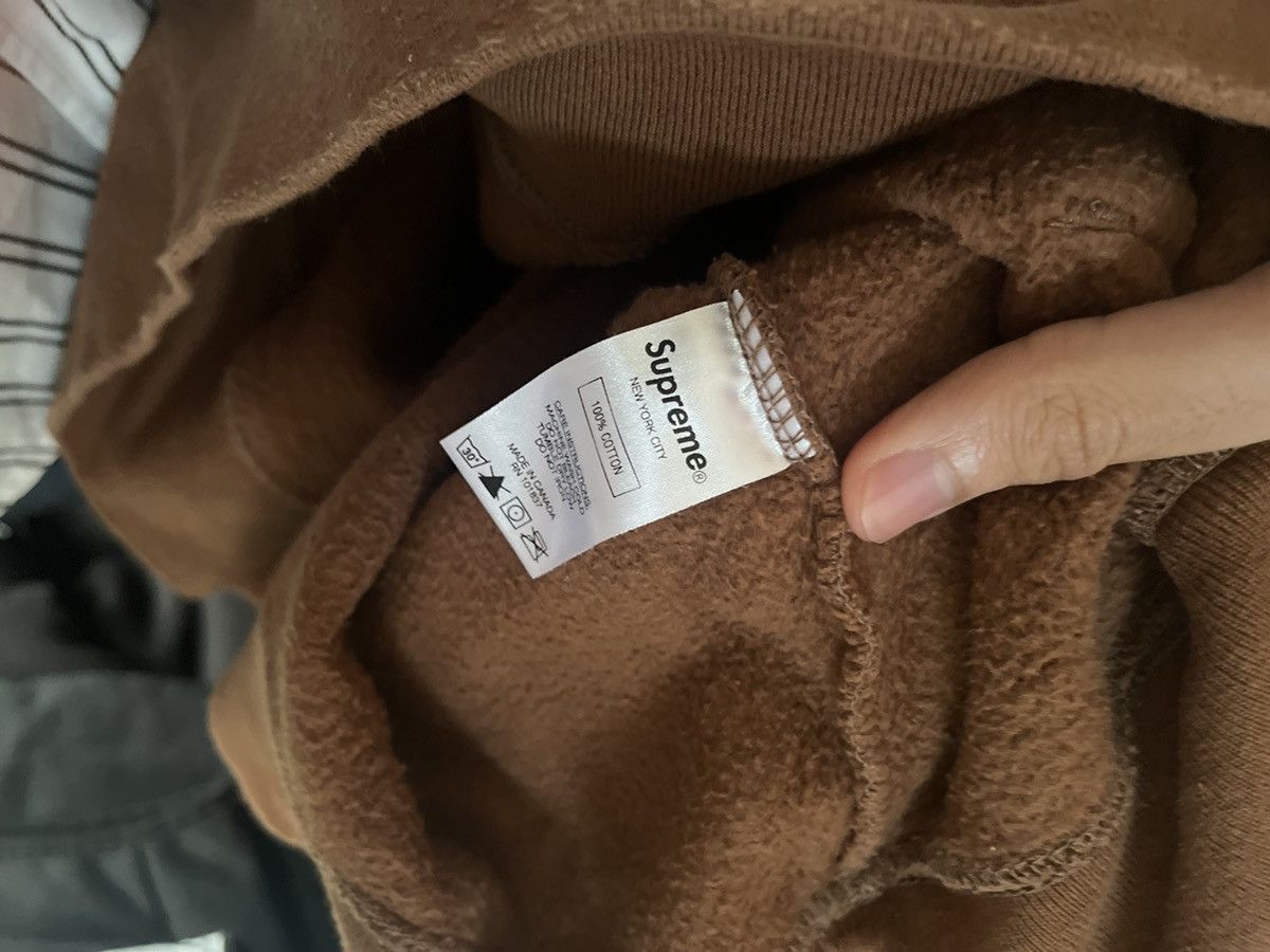 Supreme Supreme burn burning cop car nyc ny nypd brown large hoodie |  Grailed