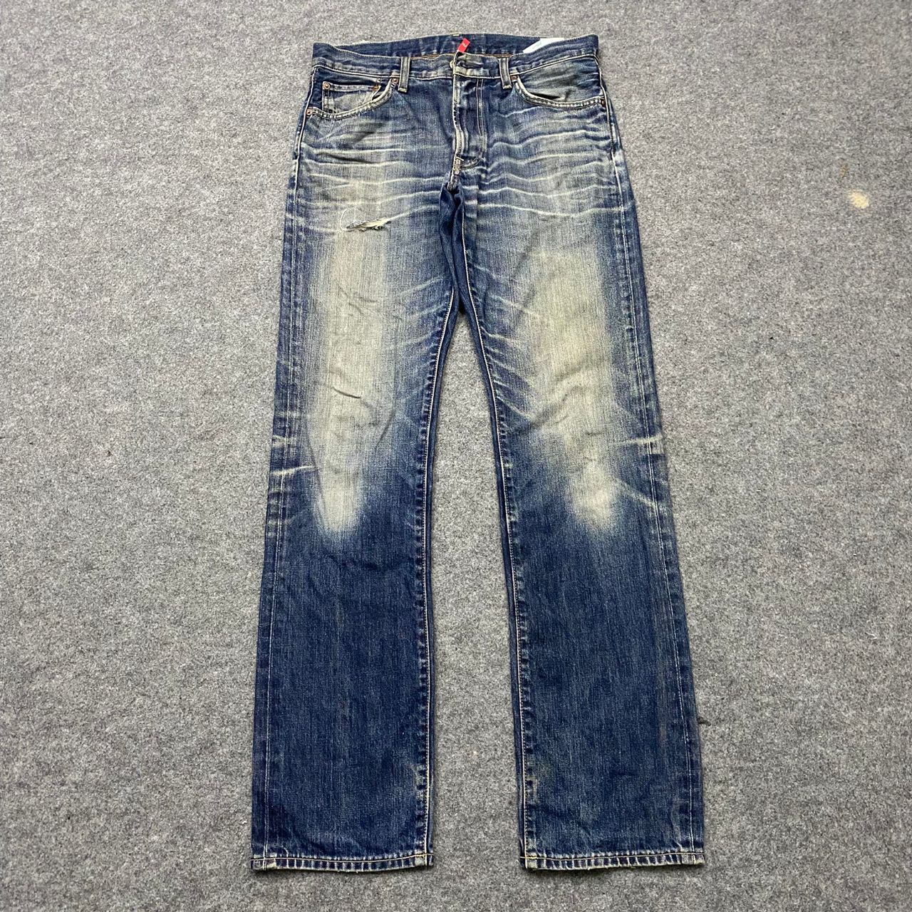 Japanese Brand 💥Best Offer💥Vintage Uniqlo Jeans Distressed Denim Size US 33 - 1 Thumbnail