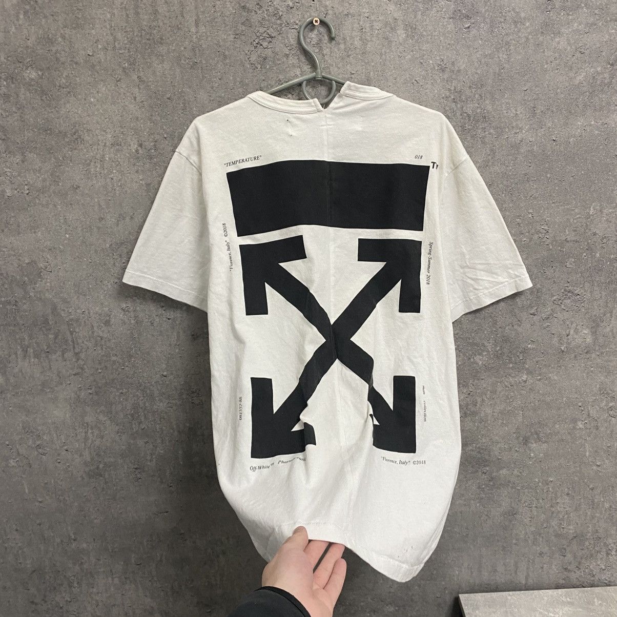 Off-White OFF WHITE Temperature Map Spliced T-Shirt Size US M / EU 48-50 / 2 - 11 Thumbnail