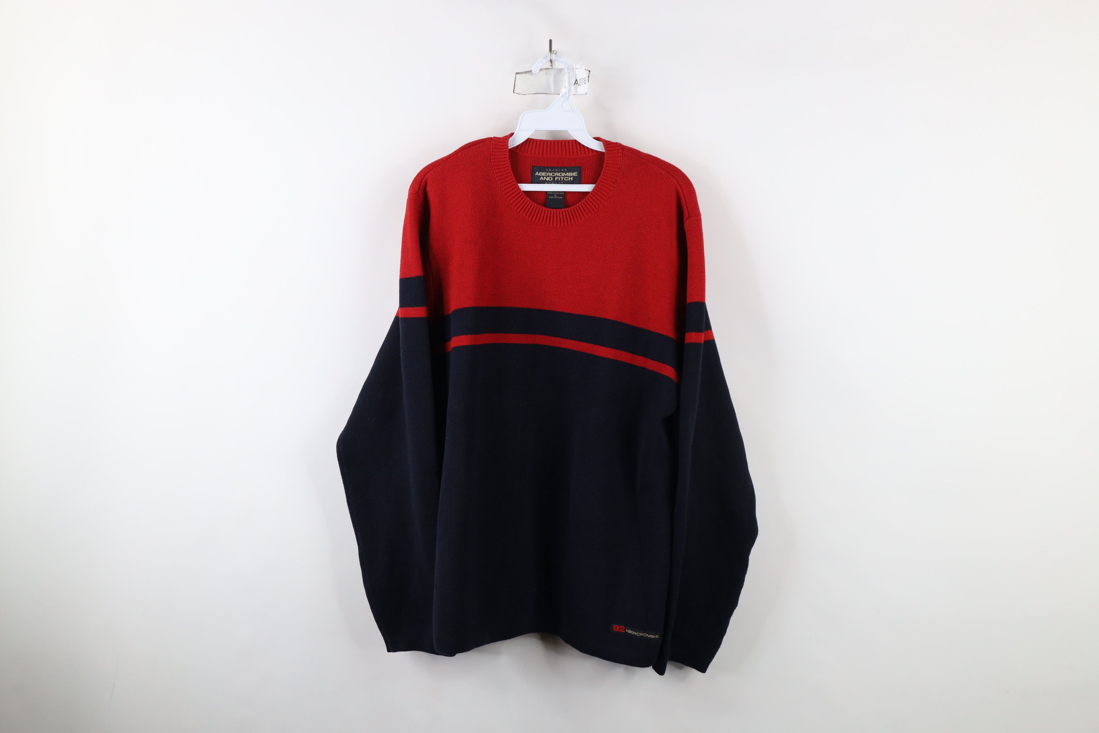 Abercrombie & Fitch × Vintage Vintage 90s Y2K Abercrombie & Fitch Heavy Crewneck Sweater Size US XL / EU 56 / 4 - 1 Thumbnail