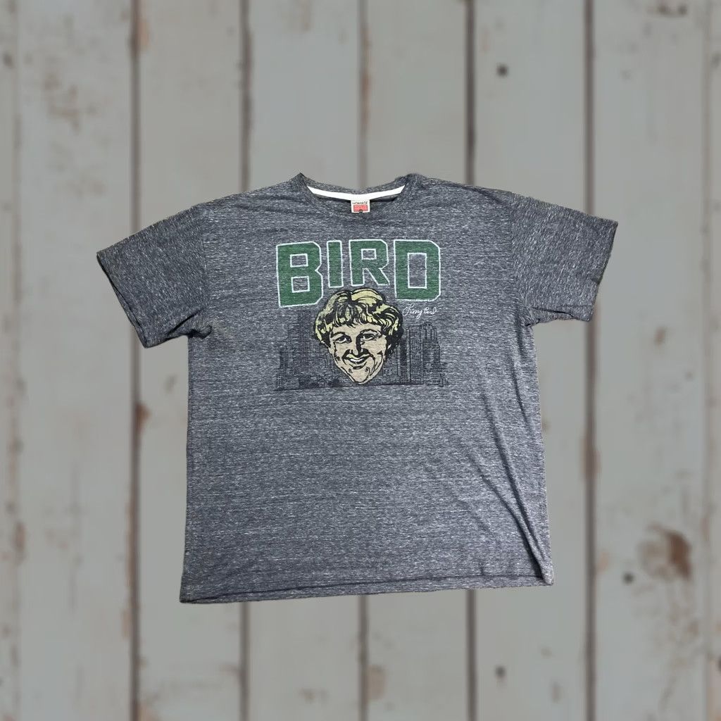 Vintage Homage Bird Shirt Mens 2XL Gray Short Sleeve Graphic Tee Basketball Made USA Size US XXL / EU 58 / 5 - 1 Thumbnail