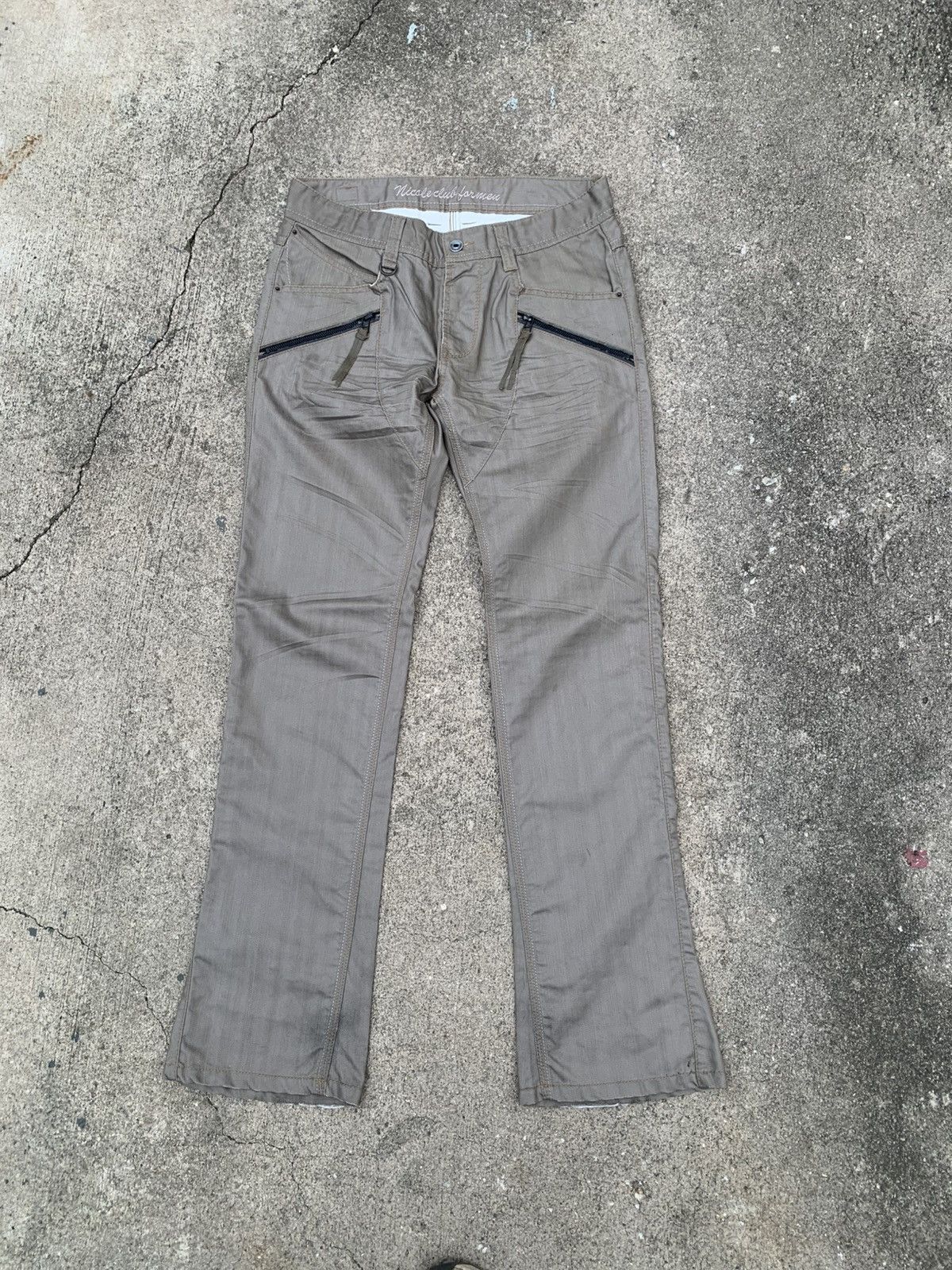 Nicole Club flare nicole club for men bootcut waxed pants Size US 32 / EU 48 - 1 Thumbnail