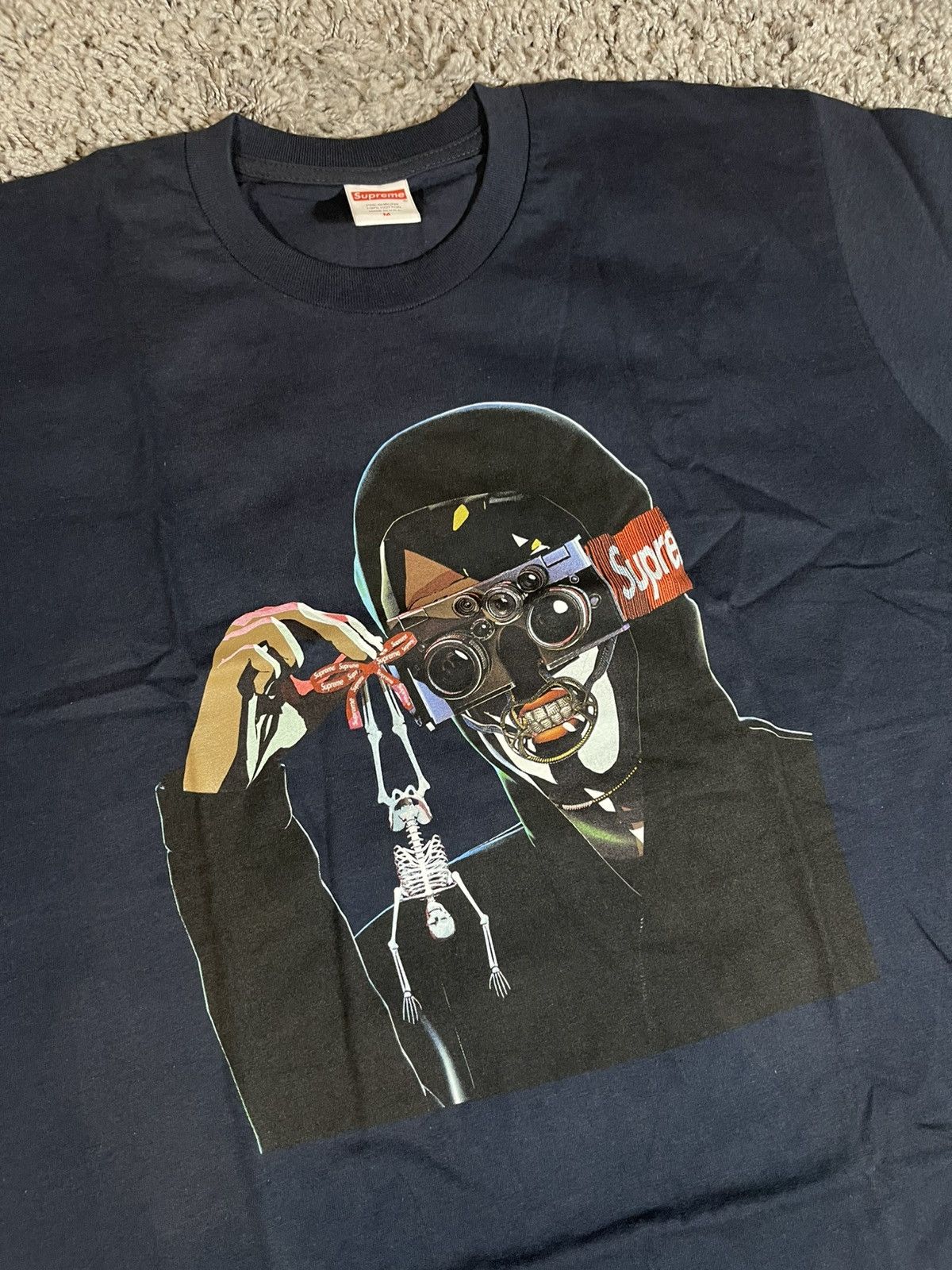 Supreme 2019SS Supreme Creep Tee Navy Size US M / EU 48-50 / 2 - 2 Thumbnail