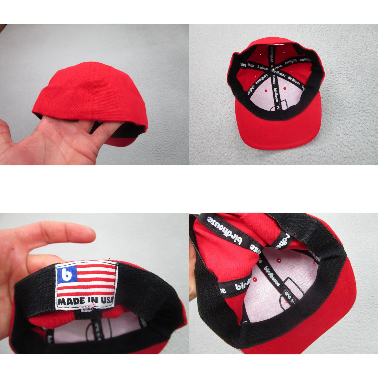 Vintage VINTAGE Birdhouse Baseball Cap 90s Tony Hawk Red Twill One Size Men Adult M-L Skateboarding Hat Cap Size ONE SIZE - 8 Thumbnail