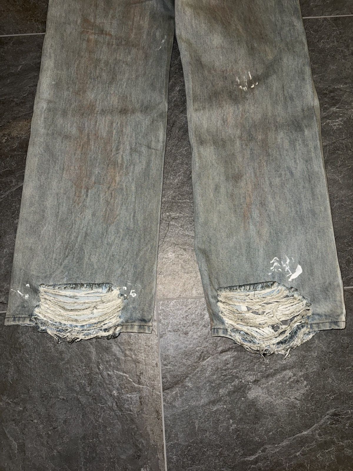 Greedy Unit Greedy Unit Trashed Jeans – Distressed – Größe S Size US 30 / EU 46 - 10 Thumbnail
