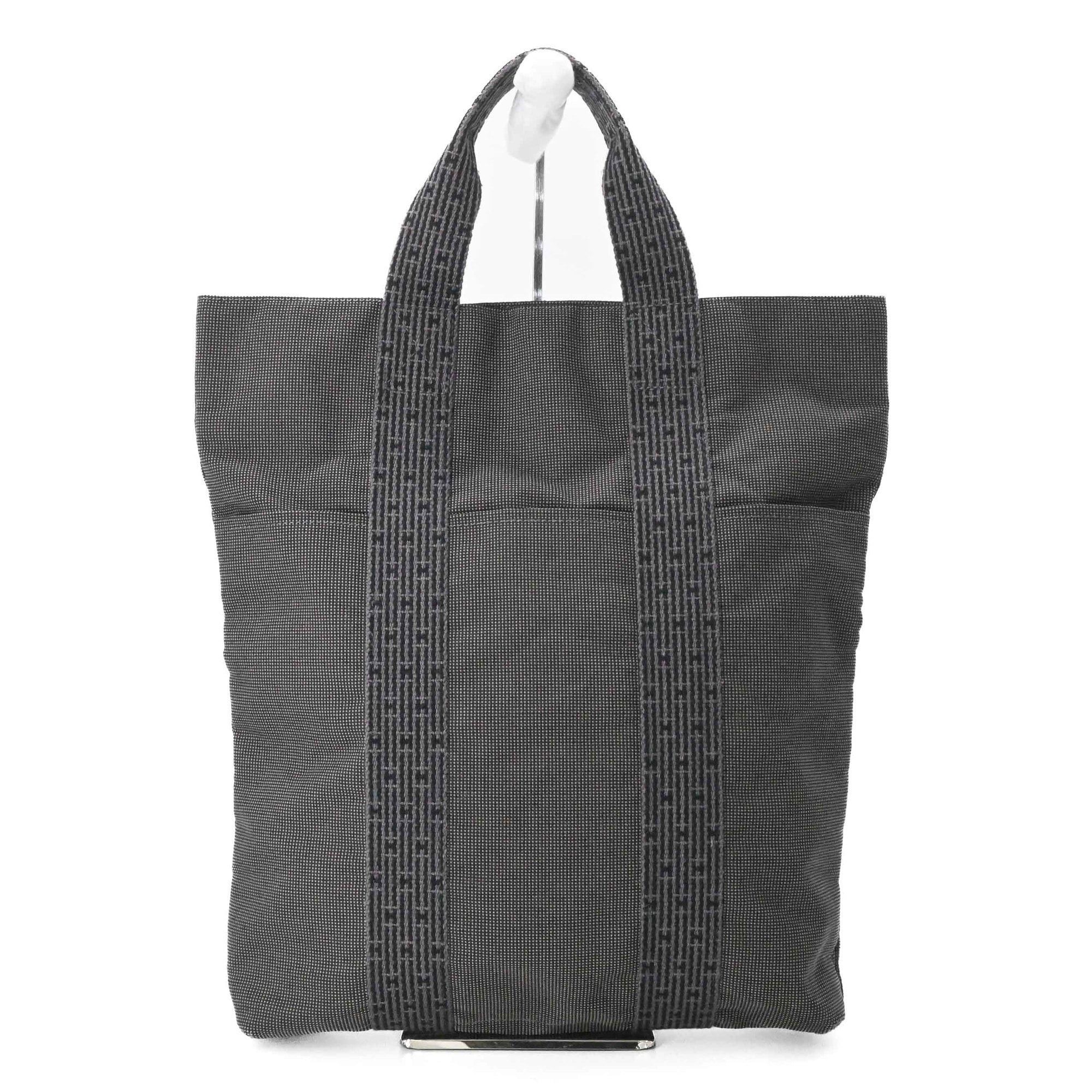 Hermes HERMES Airline Cabas Tote Bag Handbag Canvas Gray Size ONE SIZE - 1 Thumbnail