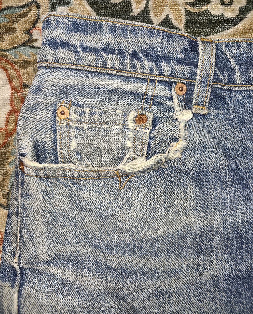 Levi's 90s Vintage Levis 566 Worn Baggy Denim Size US 34 / EU 50 - 10 Thumbnail