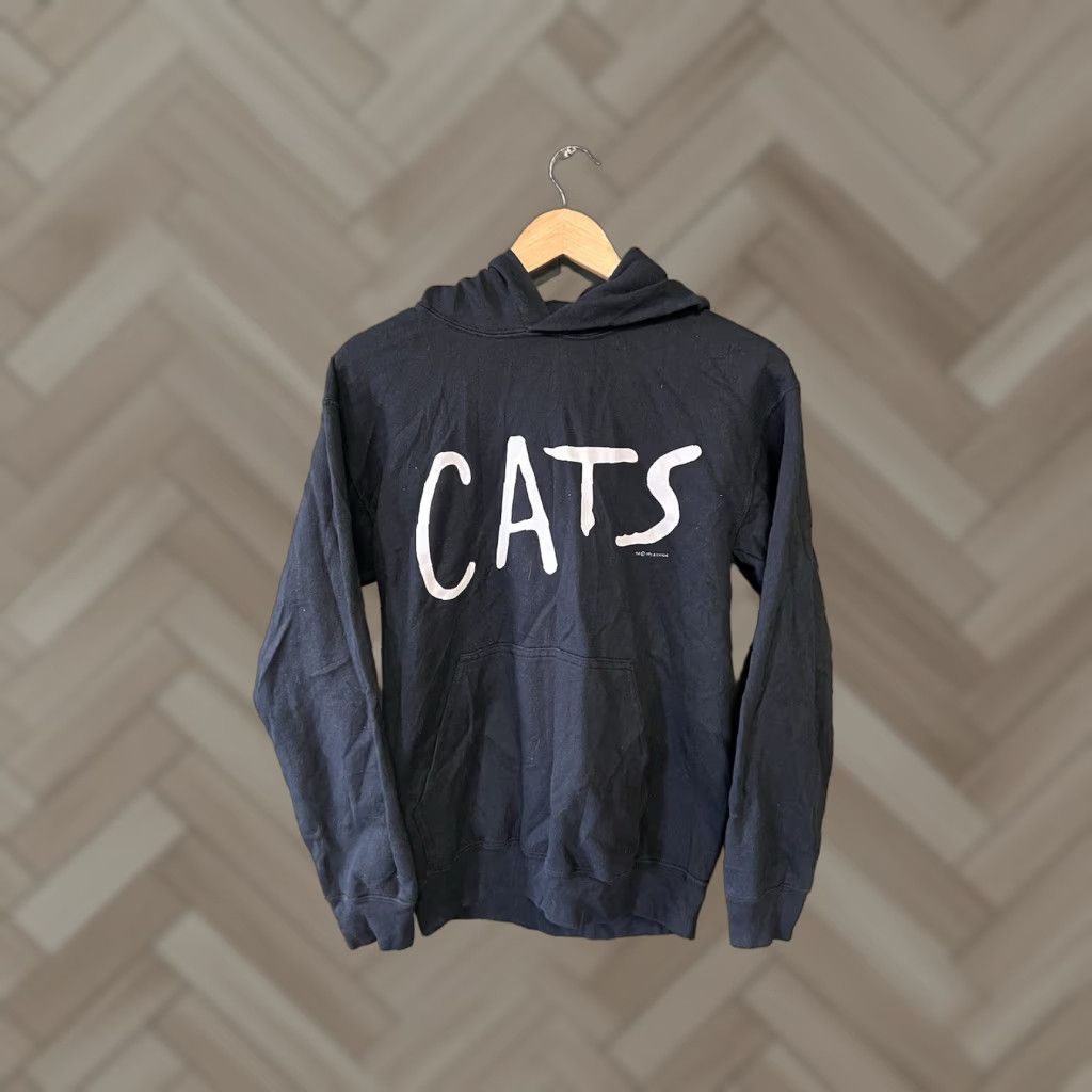 Vintage Cats Broadway Musical Hoodie Sweatshirt Pullover Black Unisex Size Small Medium Size US S / EU 44-46 / 1 - 1 Thumbnail