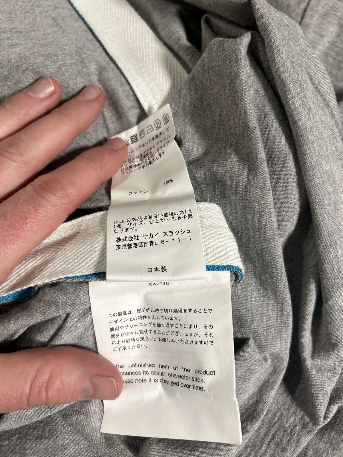 Sacai Sacai Men’s Zip Tee Size US L / EU 52-54 / 3 - 9 Thumbnail