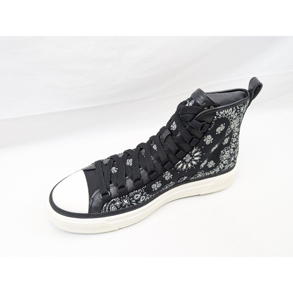 Amiri o1rshd1 Bandana MA Court High-Top Sneakers in Black/White Size US 13 / EU 46 - 9 Thumbnail