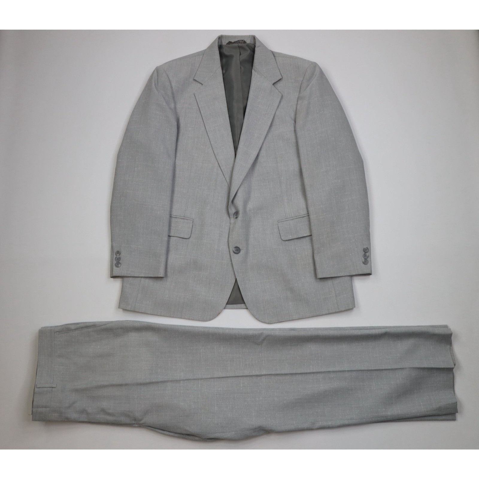 Vintage Vintage 70s Rockabilly Atomic Fleck 2 Piece Suit Wedding Size 44R - 1 Thumbnail