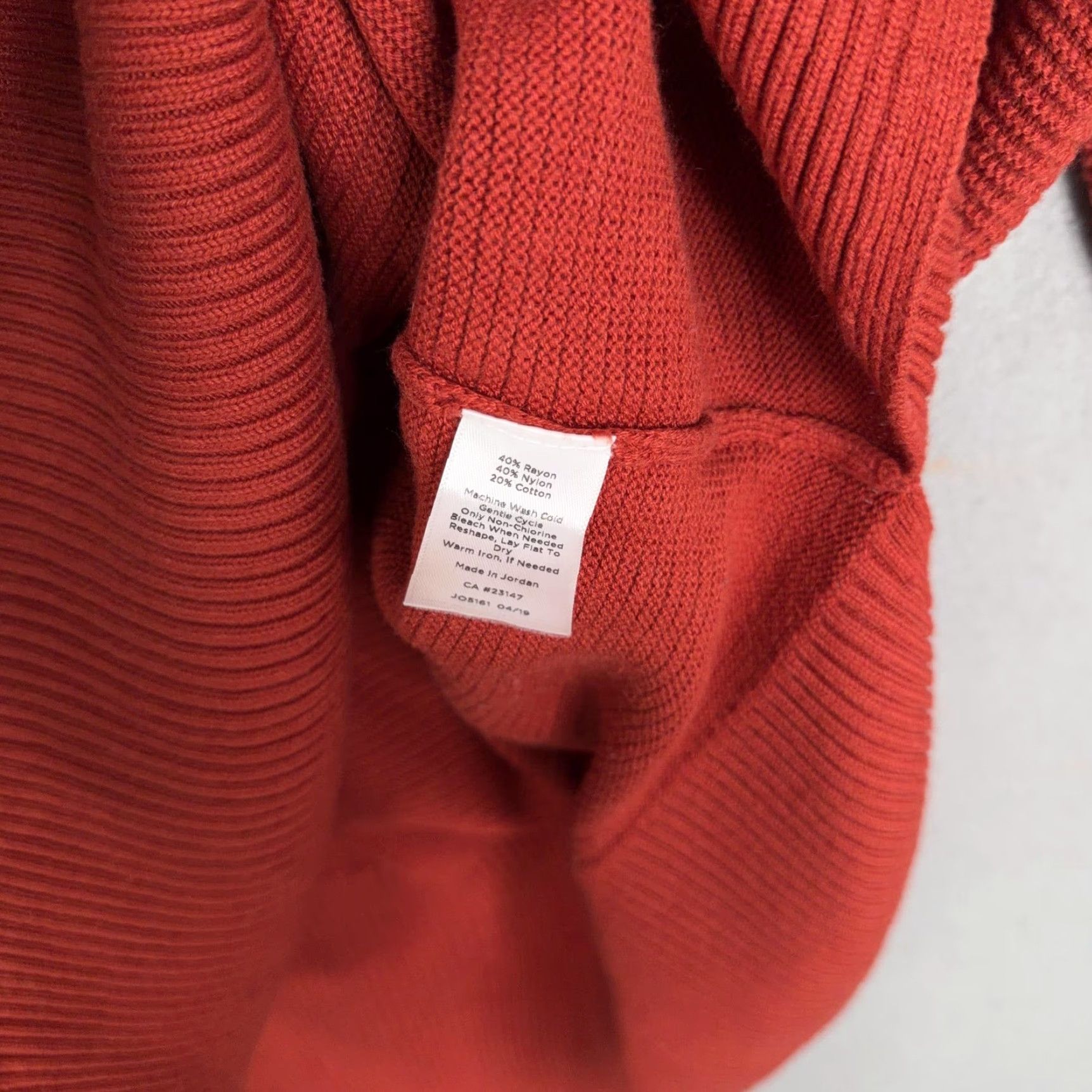 Talbots Talbots Sweater Tunic Womens 1X Red Ribbed Cozy Plus Soft Casual Knit Mock Neck Long Sleeve Size XL / US 12-14 / IT 48-50 - 5 Thumbnail