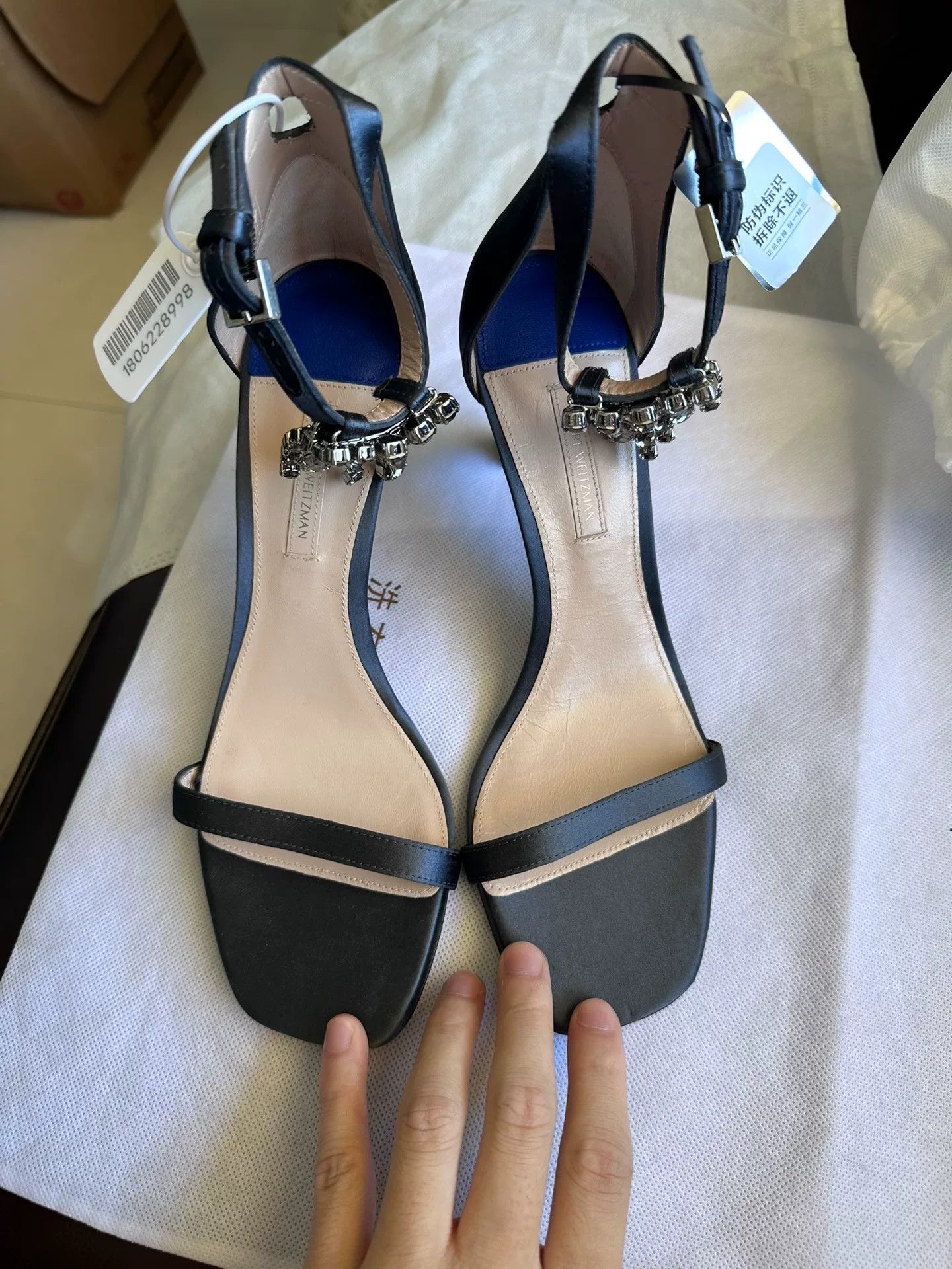 Stuart Weitzman Stuart Weitzman SW Fringed Diamante Sandals Size US 9 / IT 39 - 1 Thumbnail