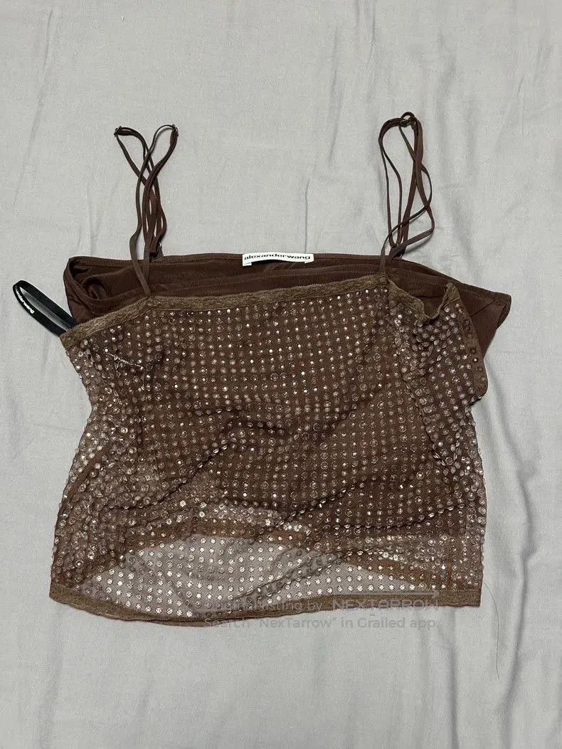 Alexander Wang Alexander Wang Brown Crystal Tank Top. Size US XS / EU 42 / 0 - 1 Thumbnail