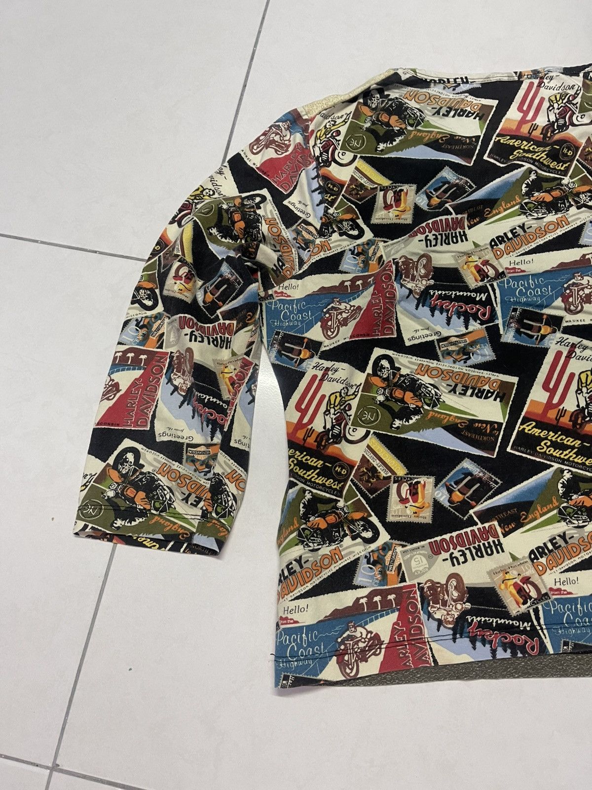 Harley Davidson × Vintage 🔥HOT🔥VINTAGE HARLEY DAVIDSON FULL PRINT VERY RARE Size M / US 6-8 / IT 42-44 - 11 Thumbnail