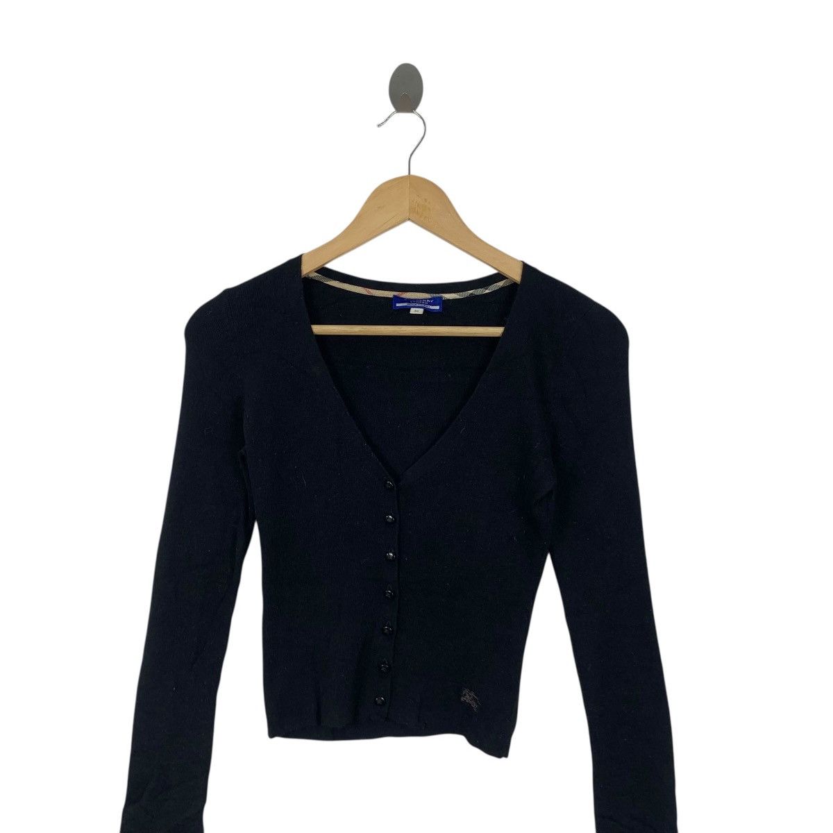 Burberry Vintage BURBERRY LONDON BLUE LABEL Knitwear Cardigan Tee Size XXS / US 00 / IT 34 - 4 Thumbnail
