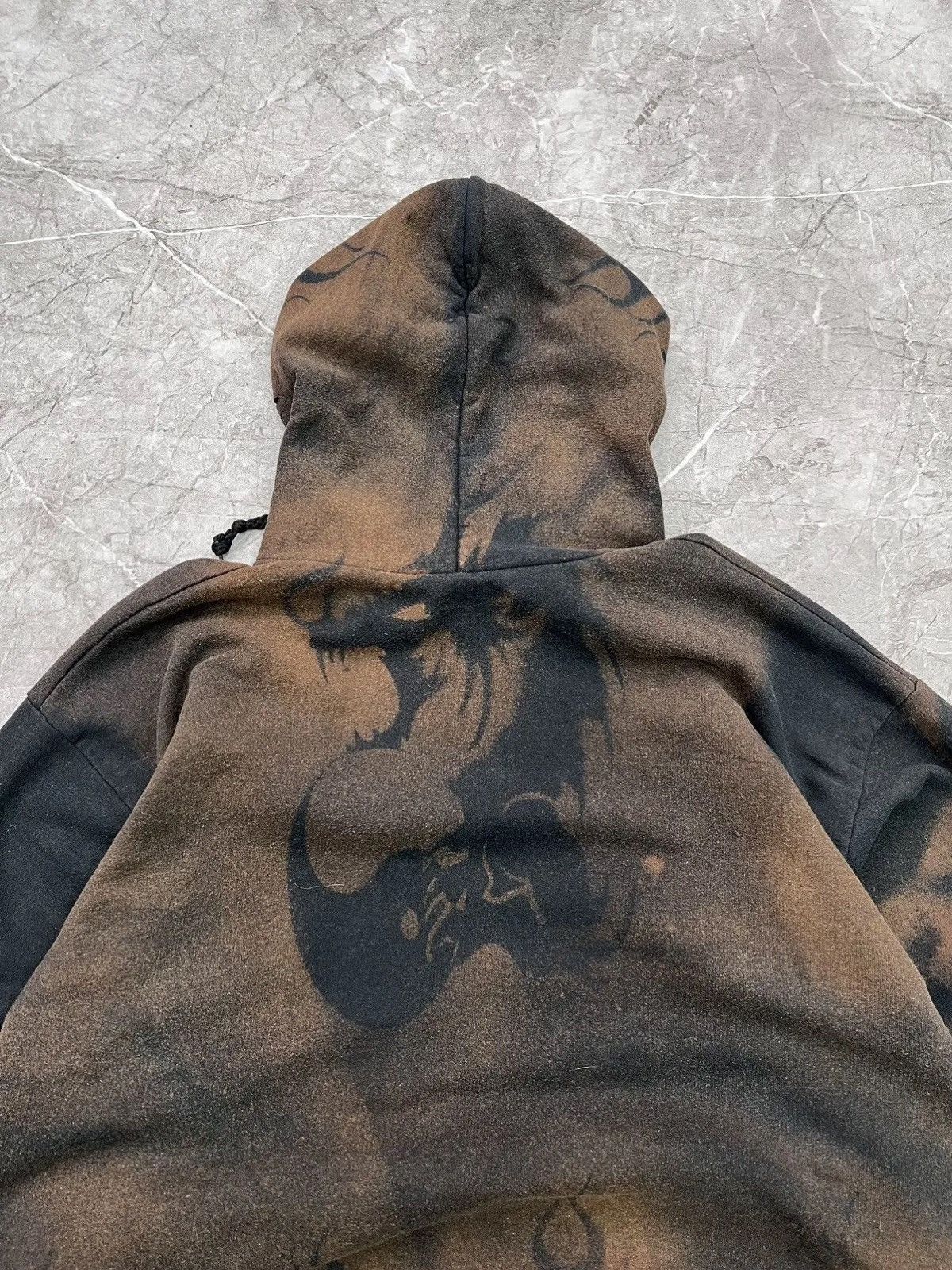 Hanes Archival dragon flame hystericglamour style hoodie faded y2k Size US L / EU 52-54 / 3 - 14 Thumbnail