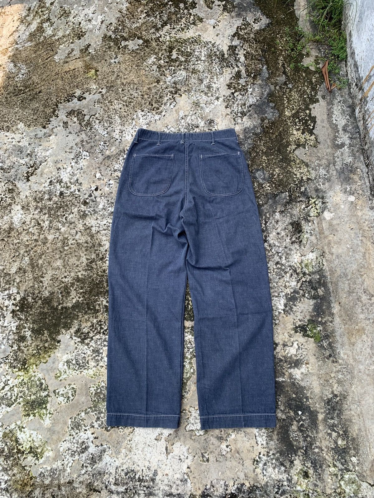 Vintage Vintage 60's Unknown Branded Blue Jeans Size US 31 - 5 Thumbnail