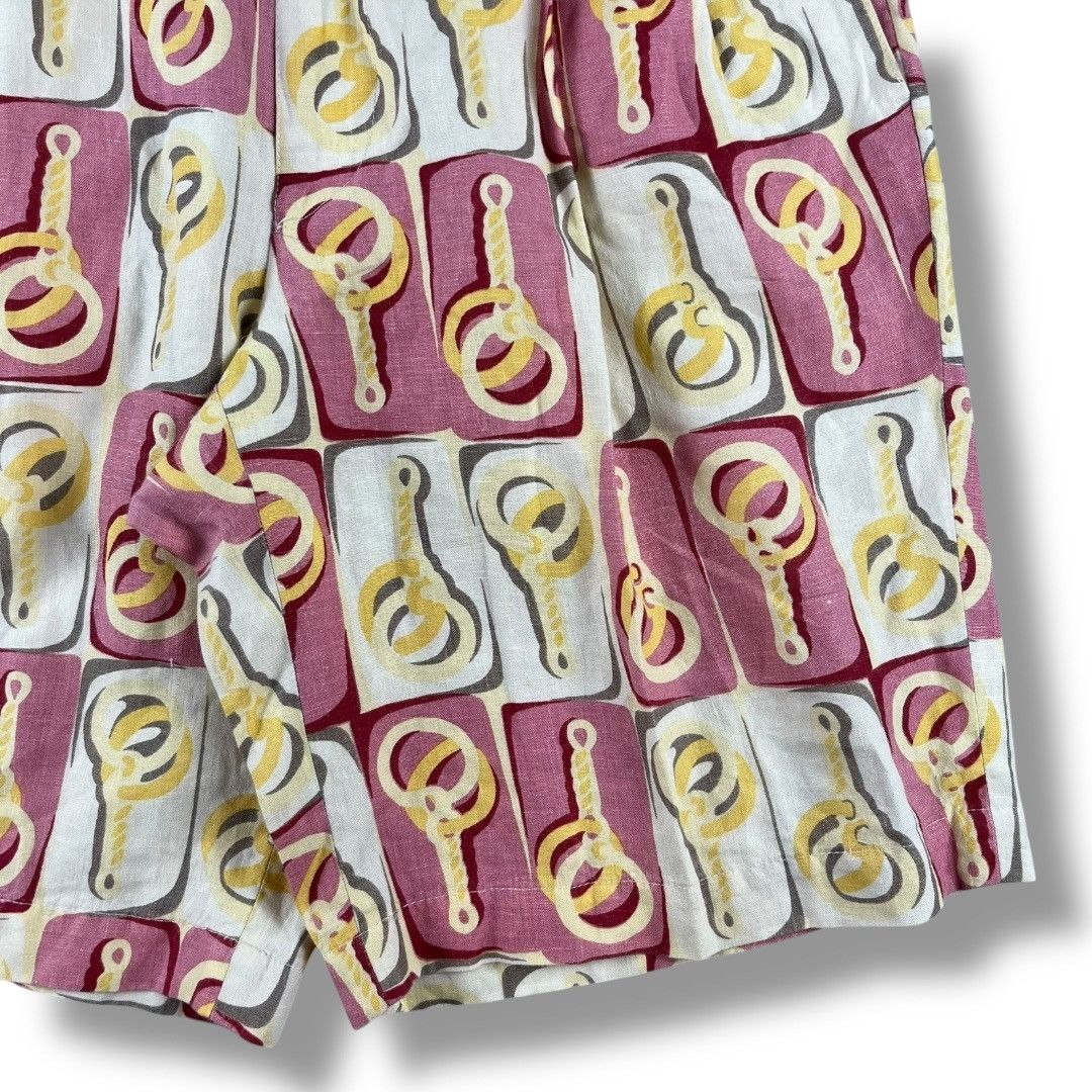 Gucci RARE Gucci Tom Ford S/S99 Interlocked Print Pleated Shorts Size US 28 / EU 44 - 3 Thumbnail