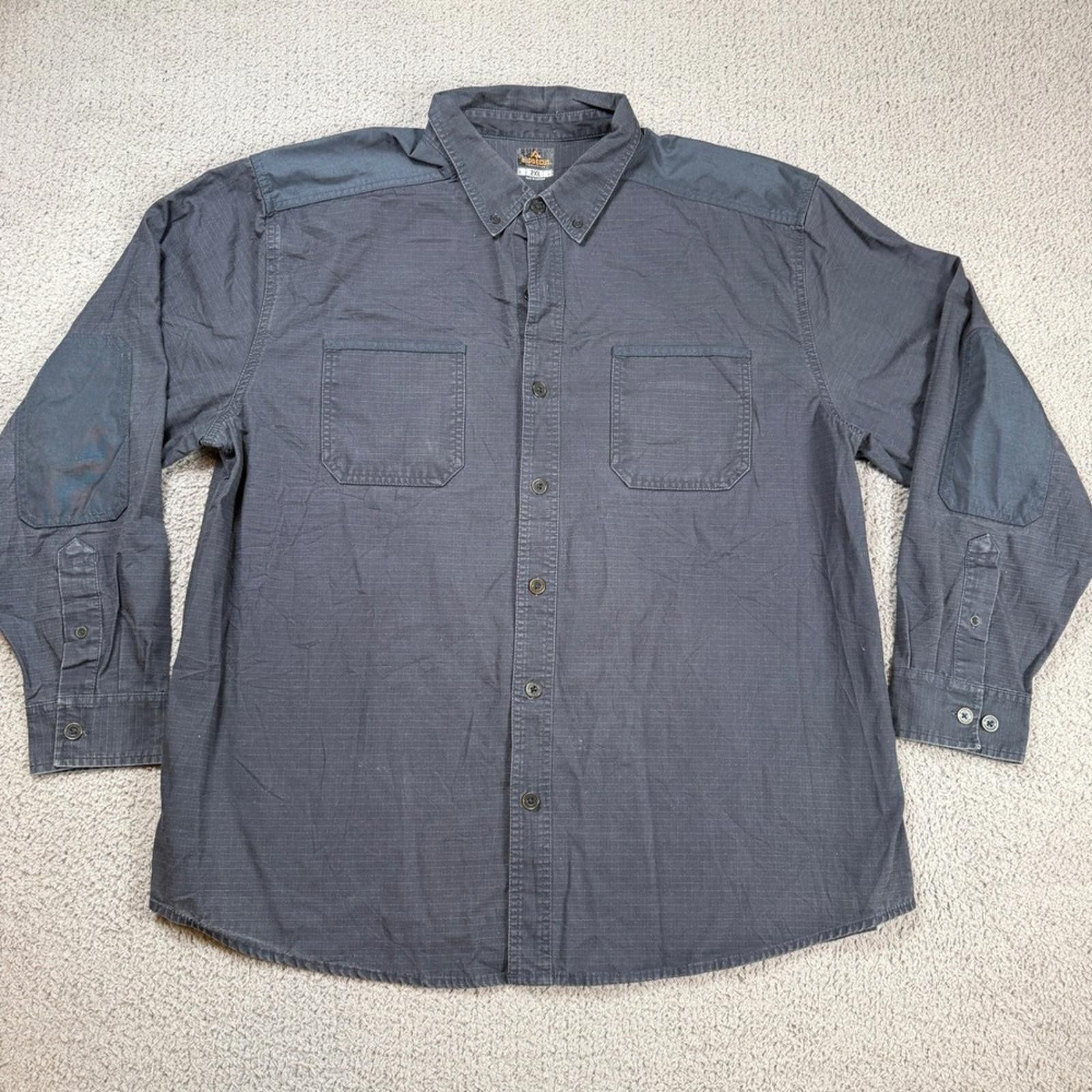 Other Ridgecut Toughwear Men 2XL Gray Ripstop Button Down Shirt Size US XL / EU 56 / 4 - 1 Thumbnail