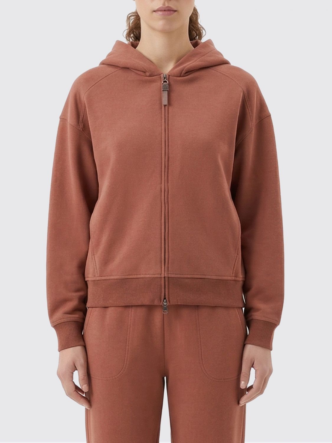 Brunello Cucinelli Brunello Cucinelli Sweatshirt Woman Burnt Size XL / US 12-14 / IT 48-50 - 1 Thumbnail