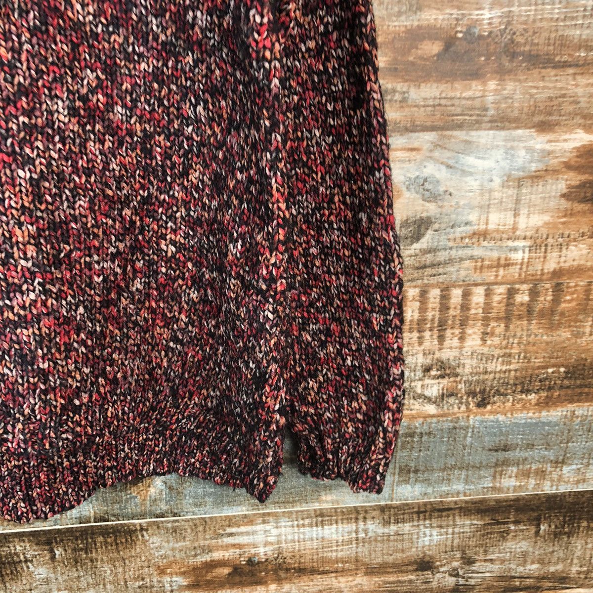 Homespun Knitwear × Japanese Brand Japanese Brand Maroon Knitwear sweatshirt #A1811 Size M / US 6-8 / IT 42-44 - 8 Thumbnail