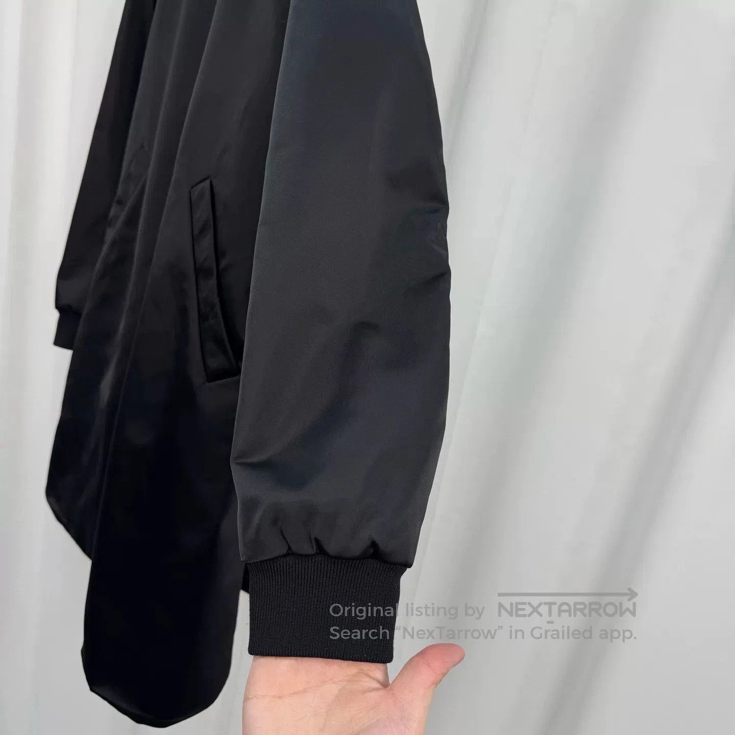 Acne Studios black satin long coat by Acne Studios. Size XS / US 0-2 / IT 36-38 - 4 Thumbnail