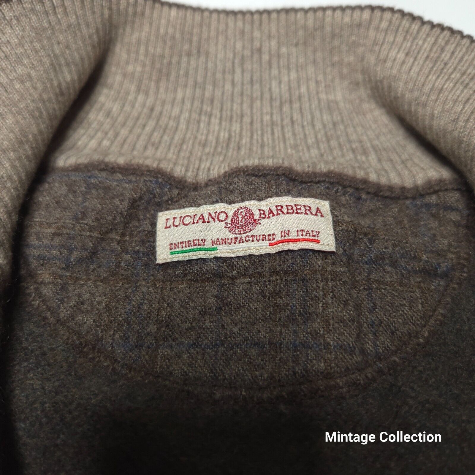 Luciano Barbera LUCIANO BARBERA GRAY 1/4 ZIP ASHMERE SWEATER MADE IN ITALY Size US L / EU 52-54 / 3 - 6 Thumbnail