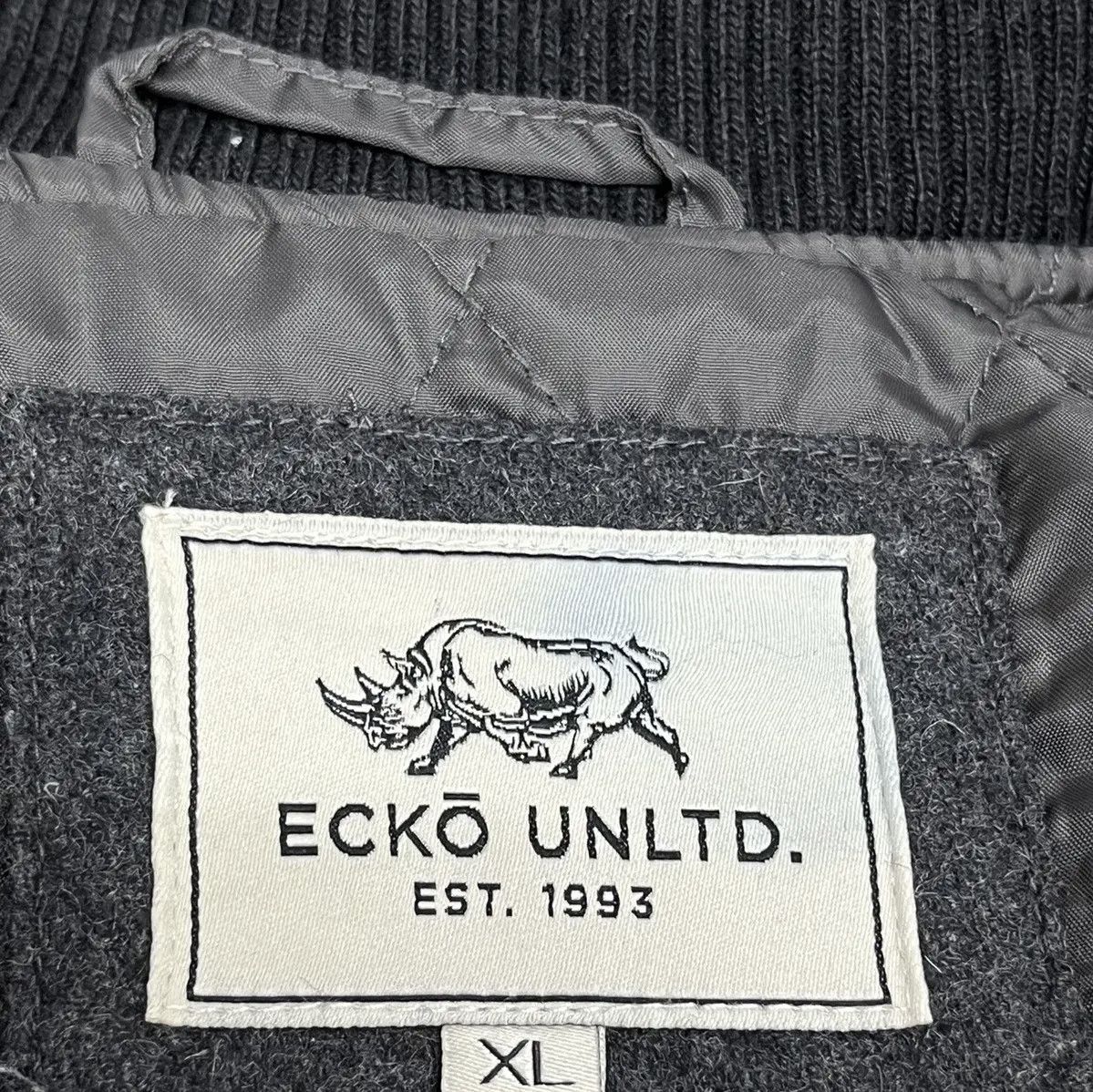 Ecko Unltd. 🦏 Vintage ECKO UNLTD. Iconic RHINO Wool Varsity Jacket Size US L / EU 52-54 / 3 - 10 Thumbnail