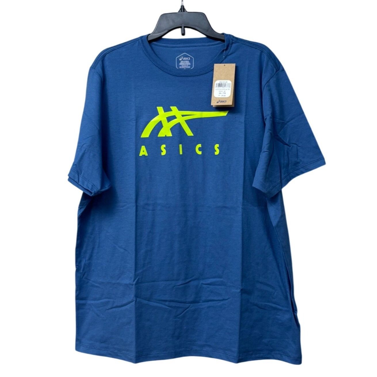 Asics ASICS Stripe Men's Short Sleeve Tee, Blue, 2XL Size US XXL / EU 58 / 5 - 4 Thumbnail