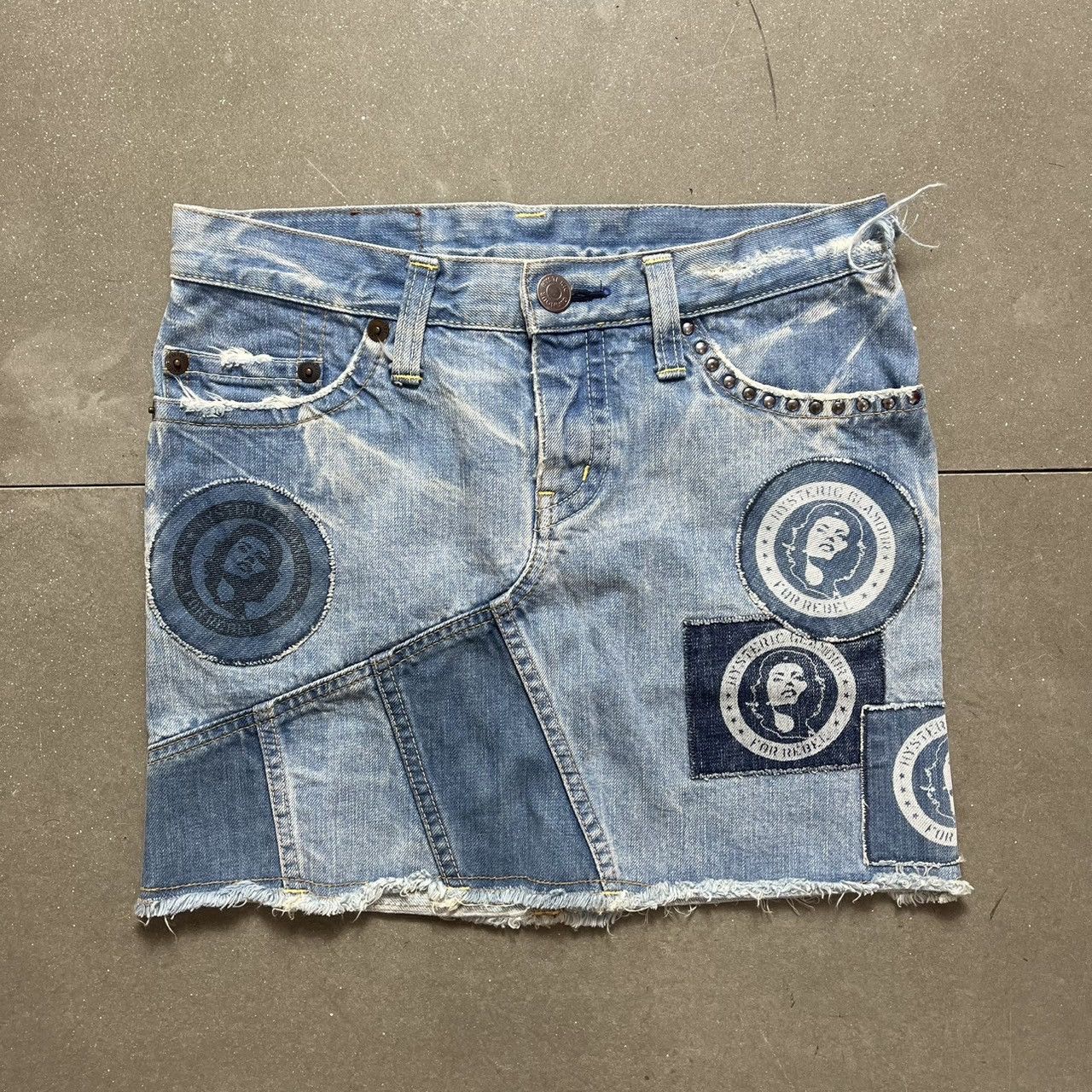Hysteric Glamour × Le Grande Bleu (L.G.B.) Hysteric Glamour Denim Mini Skirt Size 31" - 1 Thumbnail