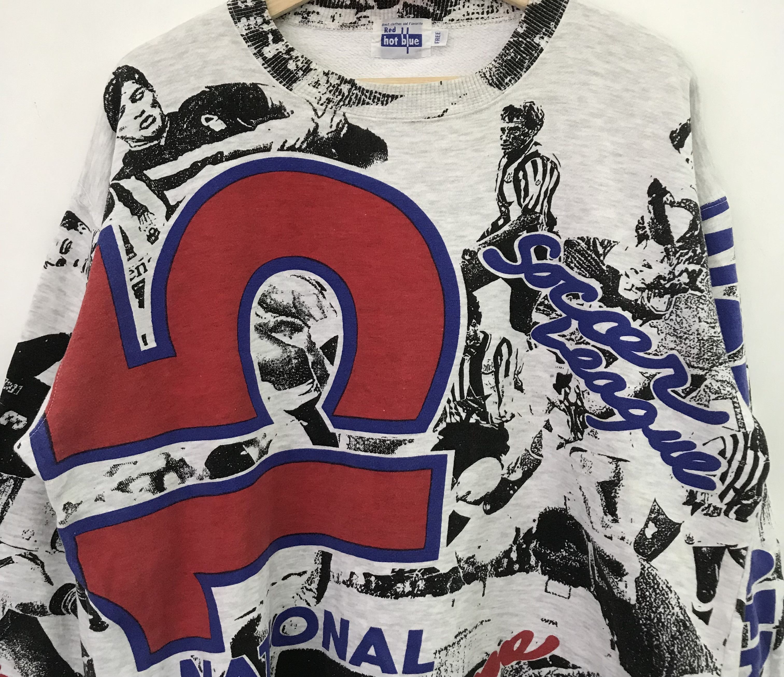 Vintage Vintage 90's Retro Soccer League Gray - 417 Size US L / EU 52-54 / 3 - 11 Thumbnail