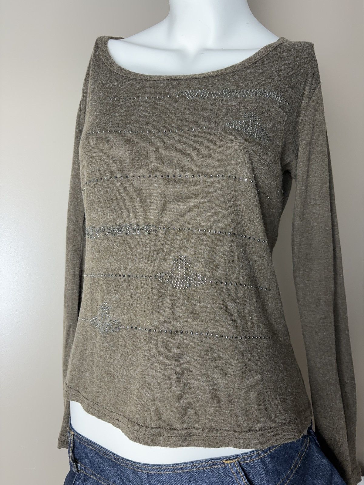 Vintage Printed long sleeve top vintage vivienne westwood style Size M / US 6-8 / IT 42-44 - 8 Thumbnail