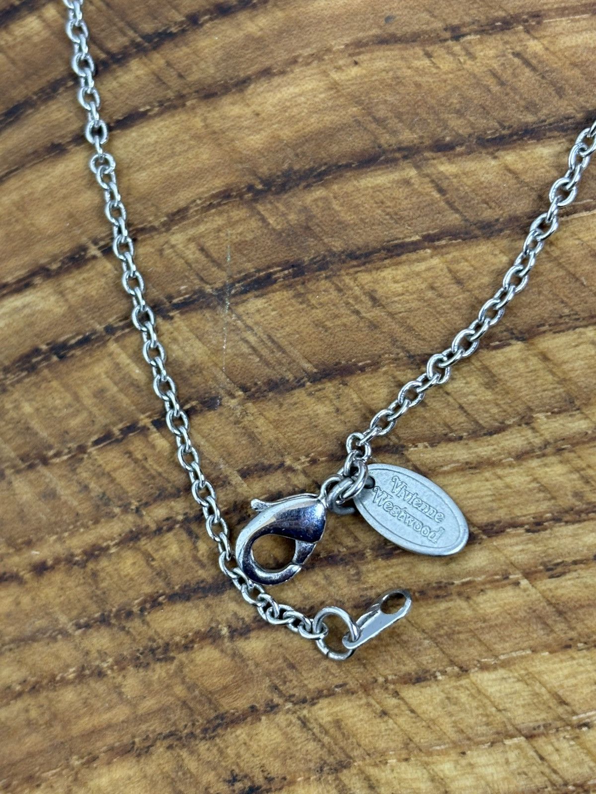 Vivienne Westwood Vivienne Westwood Ribbon Heart Crystals Necklace Silver Size ONE SIZE - 6 Thumbnail