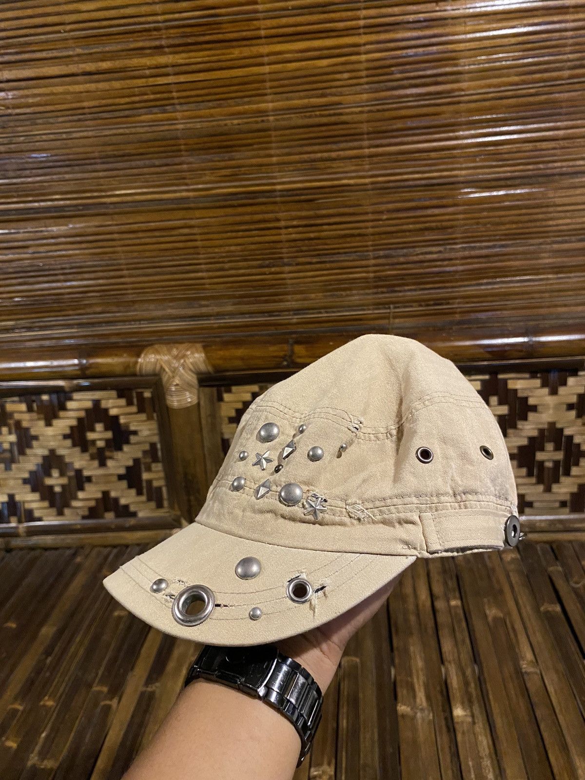 Vintage 2000s cadet hat distressed blink punk y2k style Size ONE SIZE - 3 Thumbnail